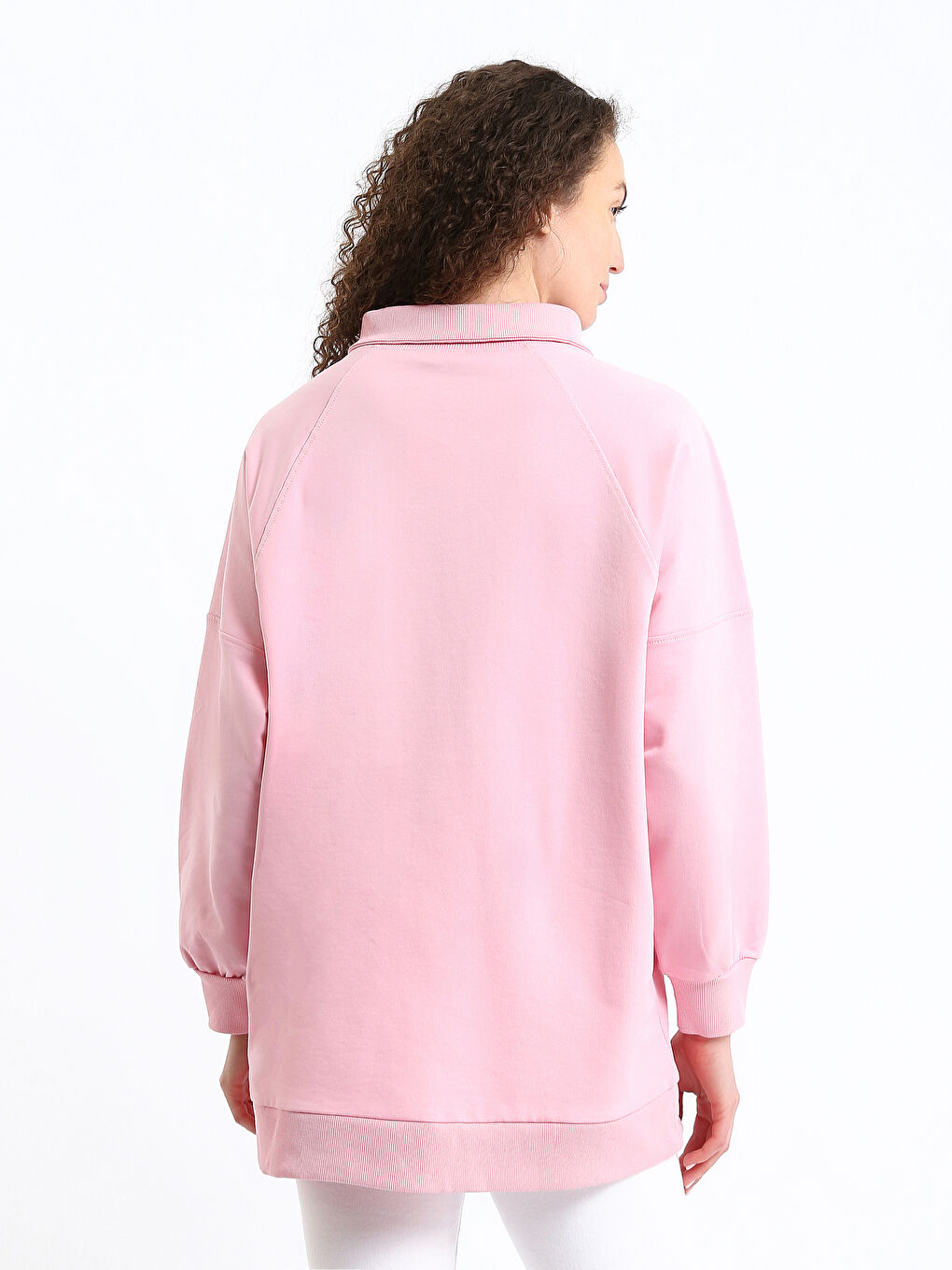 Polo Neck Women's Sweatshirt-4