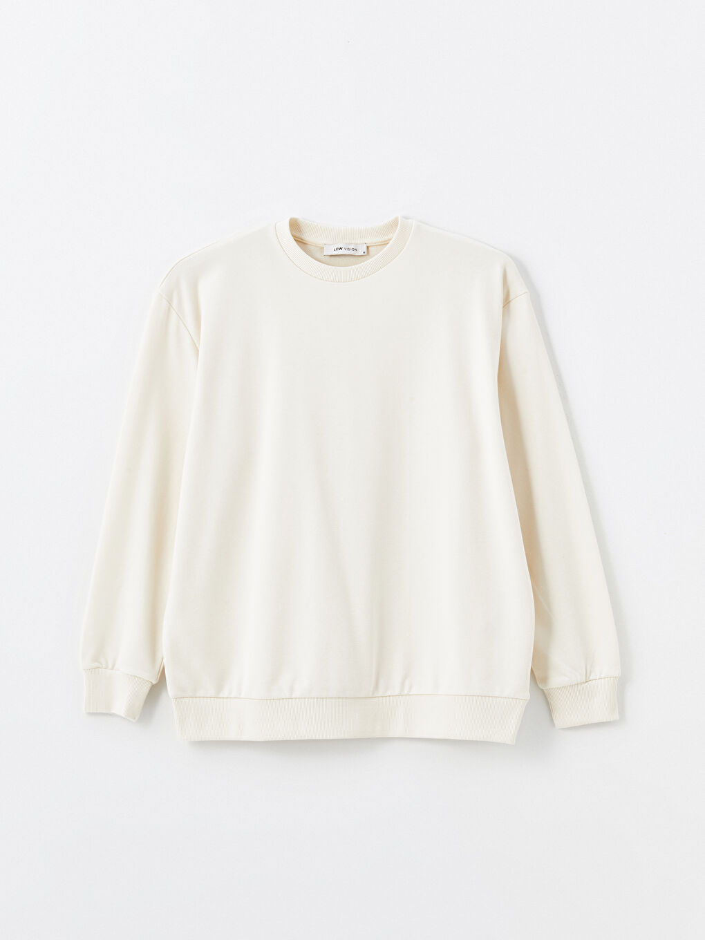 سويت شيرت واسع بياقة دائرية للسيدات-4