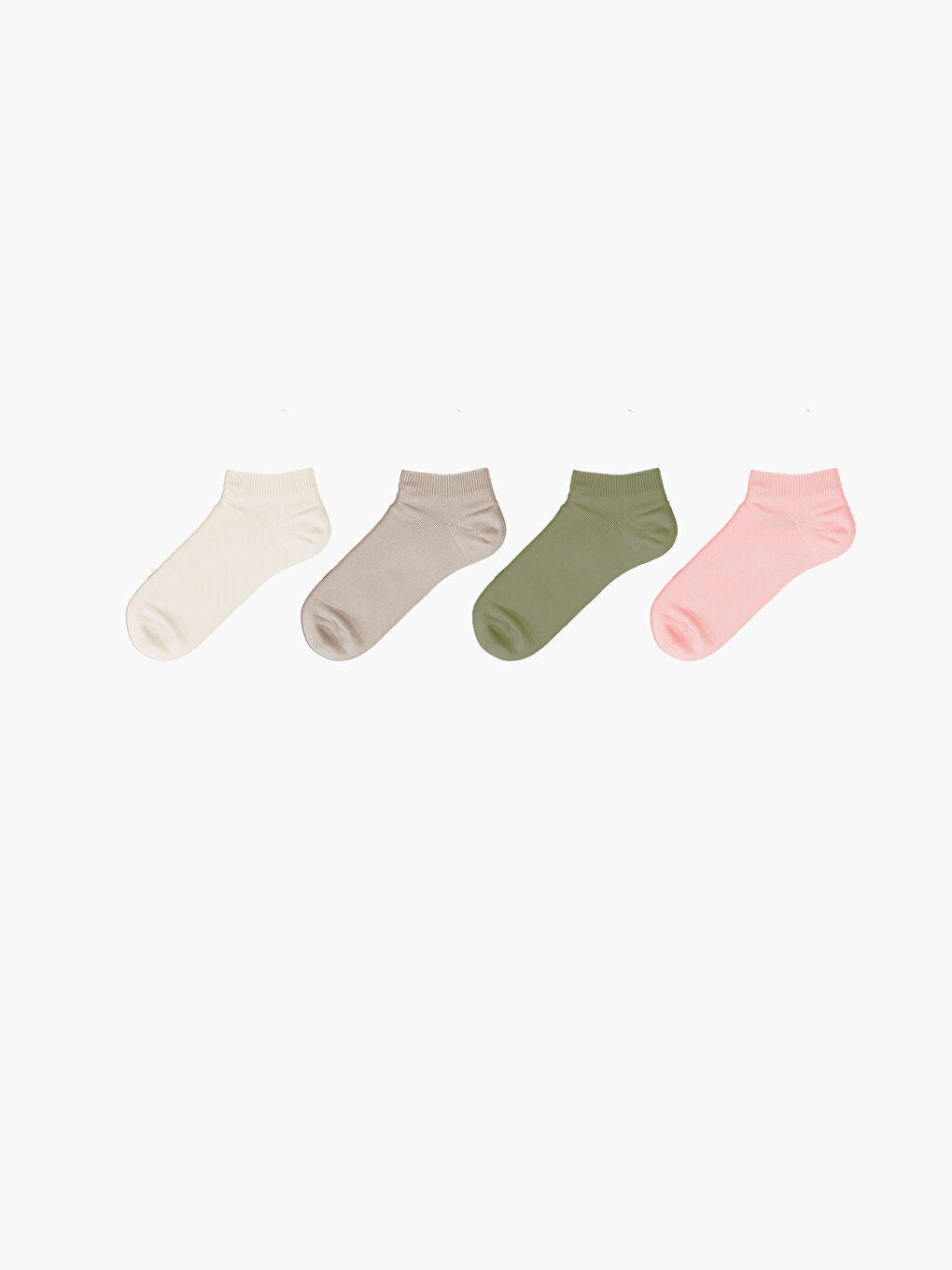 Women's Plain Trainer Socks 4-pack-1