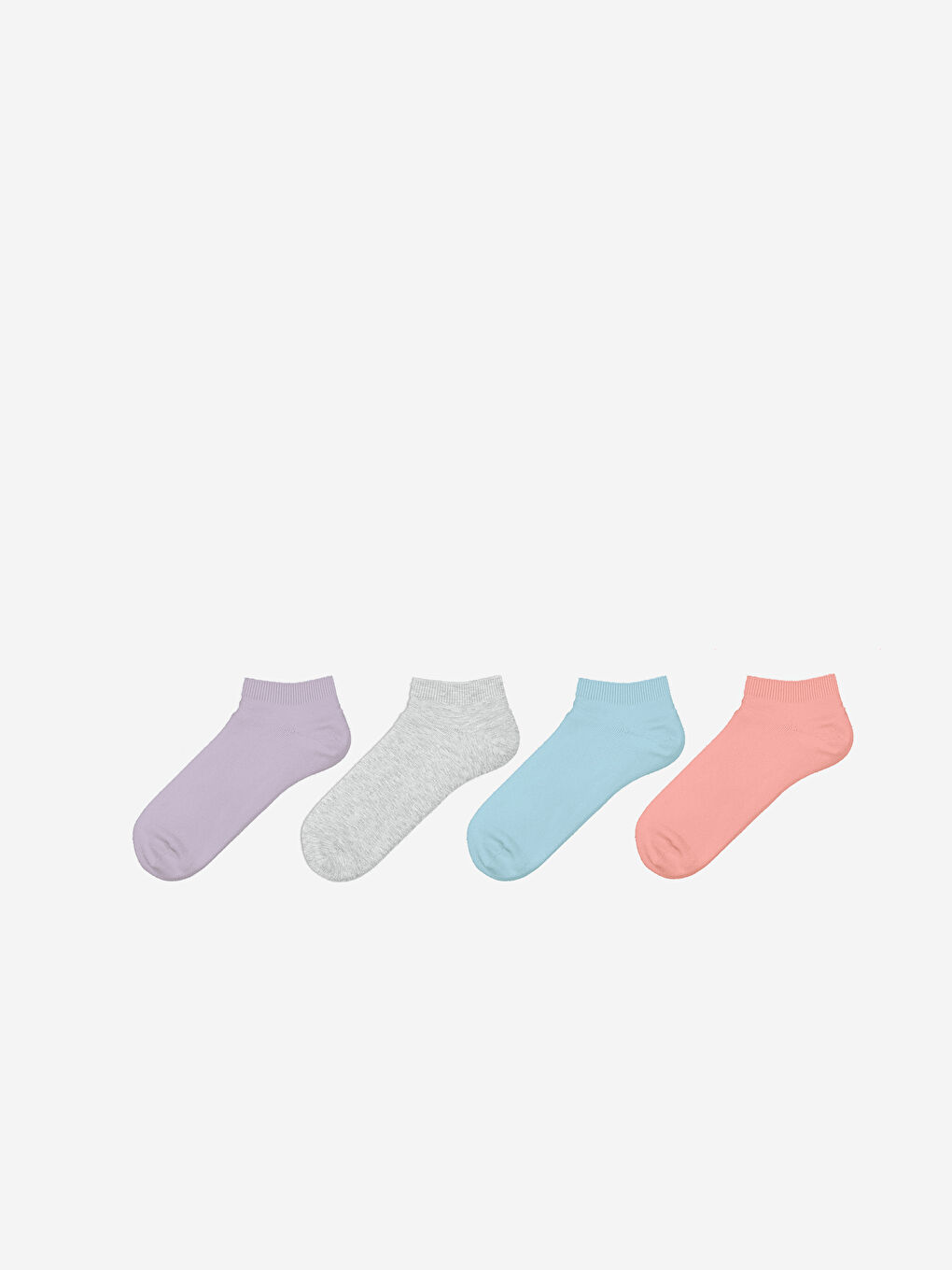 LCW DREAM جوارب رياضية سادة للسيدات - عبوة ٤ قطع -W4HD87Z8-J2P