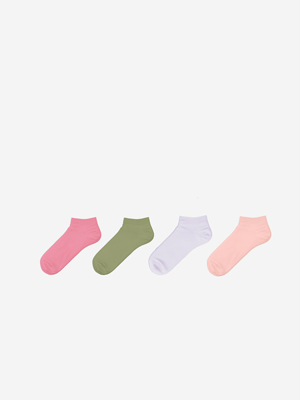 جوارب رياضية سادة للسيدات - عبوة ٤ قطع-1