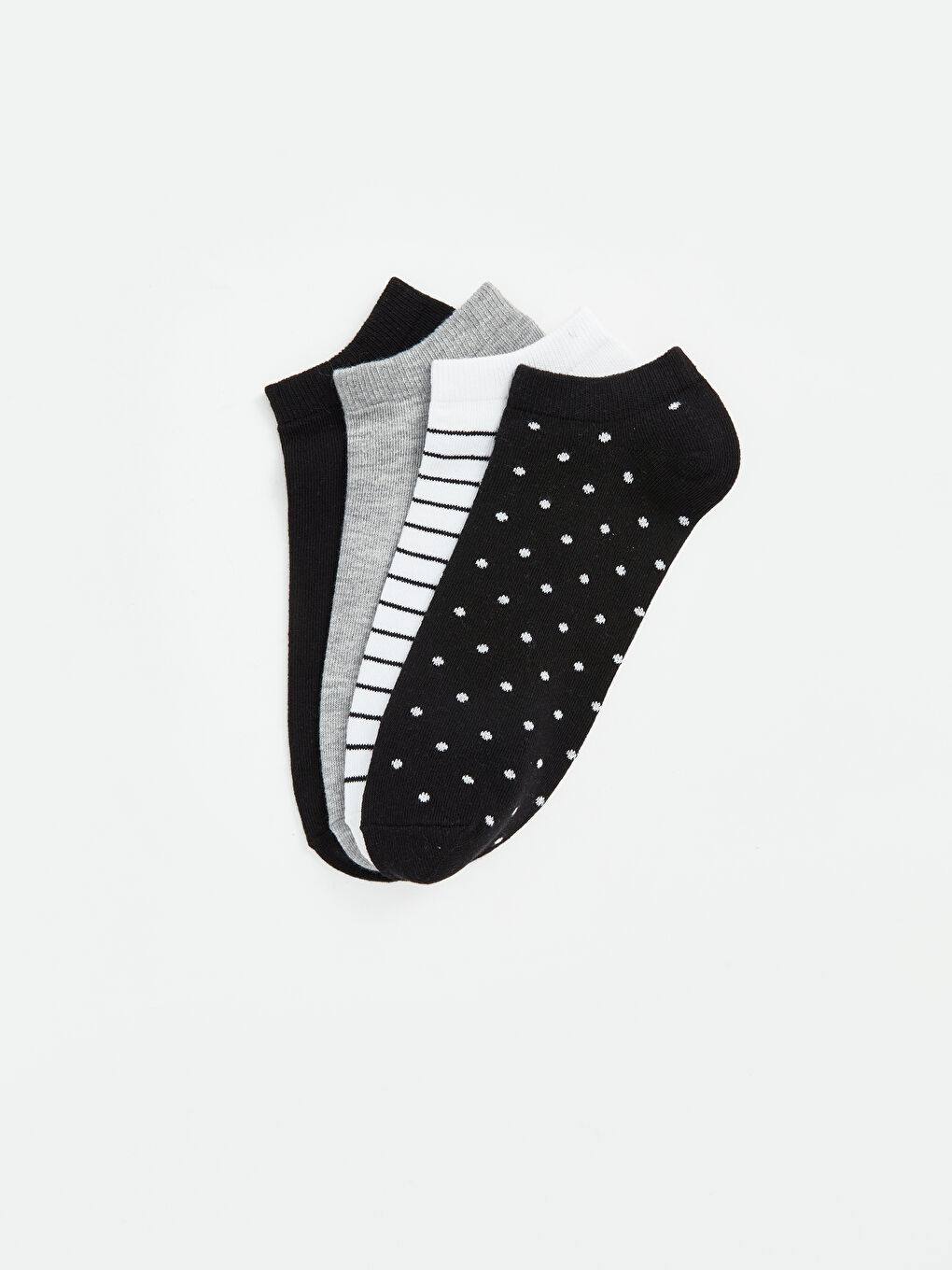 Patterned Women's Trainer Socks 4-pack-1