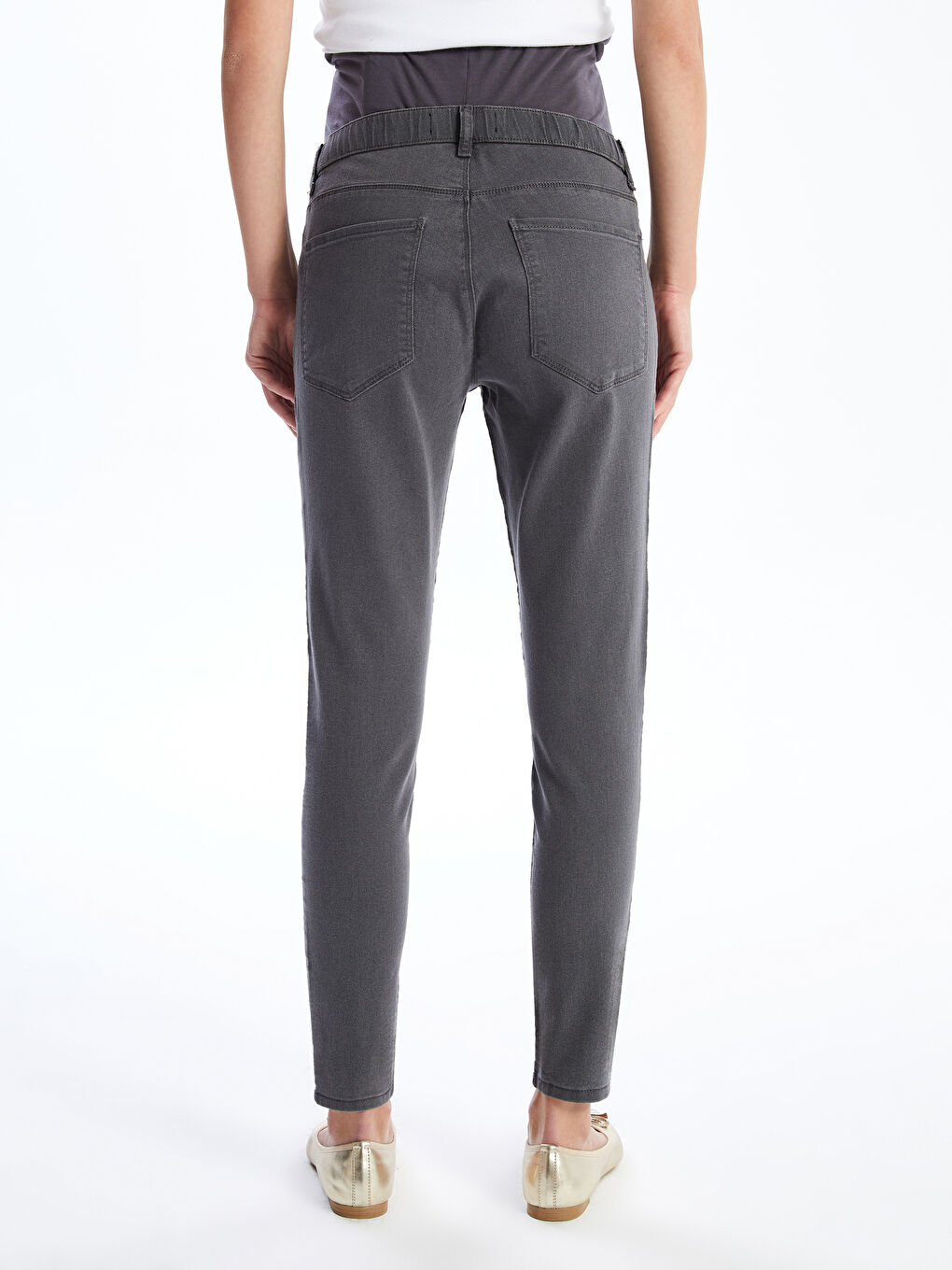 Belly Panel Slim Fit Maternity Jeans-3