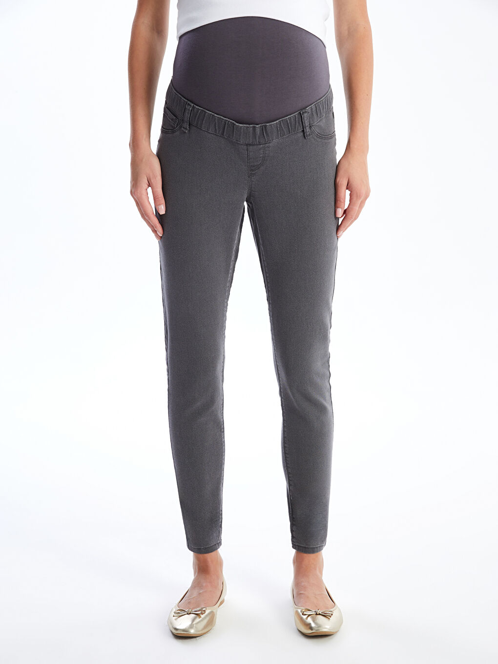 Belly Panel Slim Fit Maternity Jeans-1