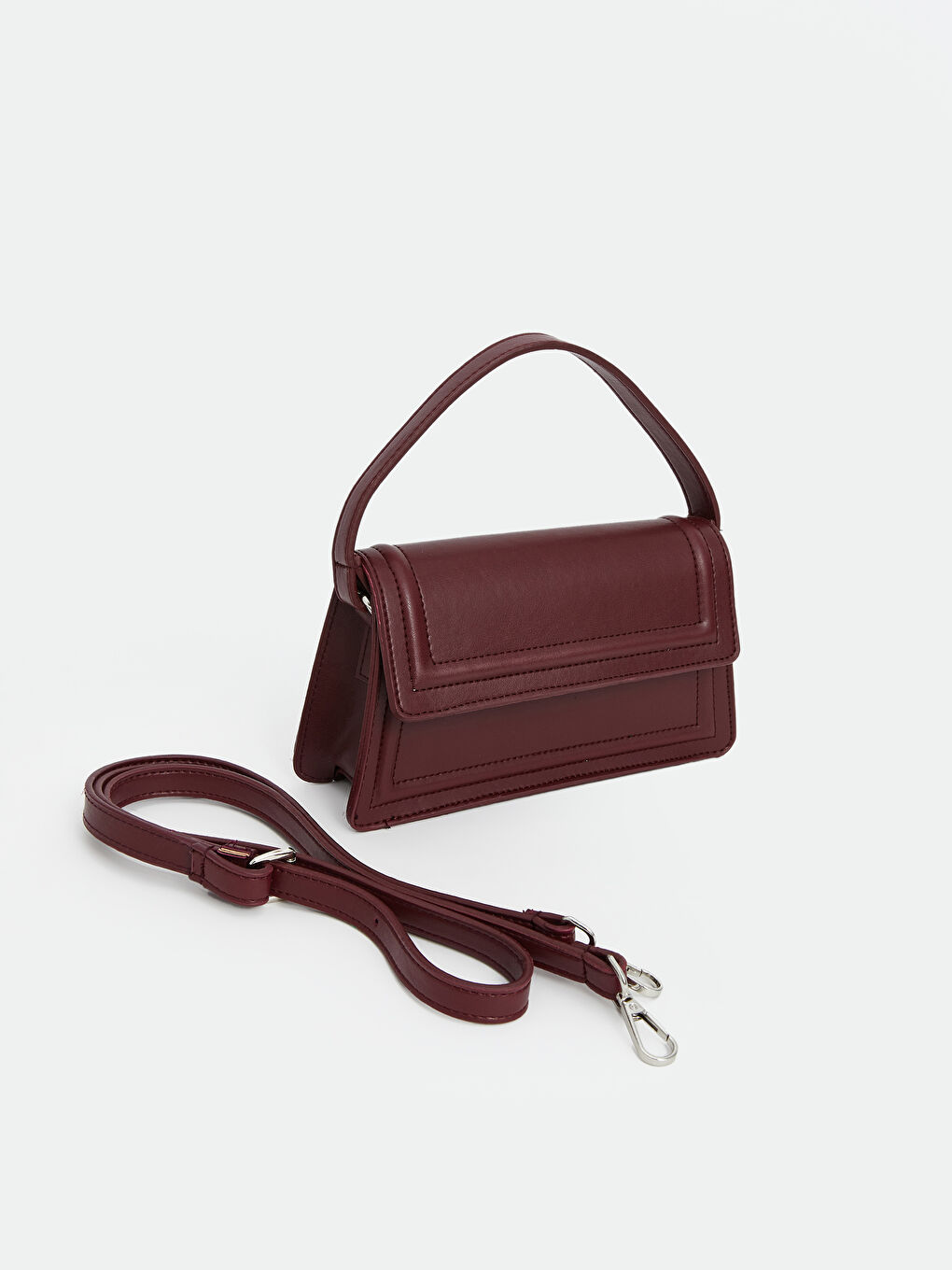 LCW ACCESSORIES Bordo Çıkarılabilir Askılı Kadın Omuz Çantası