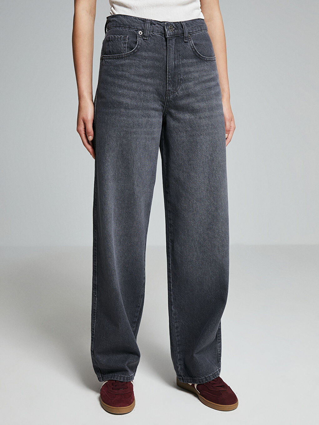 LCW Vision Straight Fit Women's Jeans -W4HE39Z8-GRD