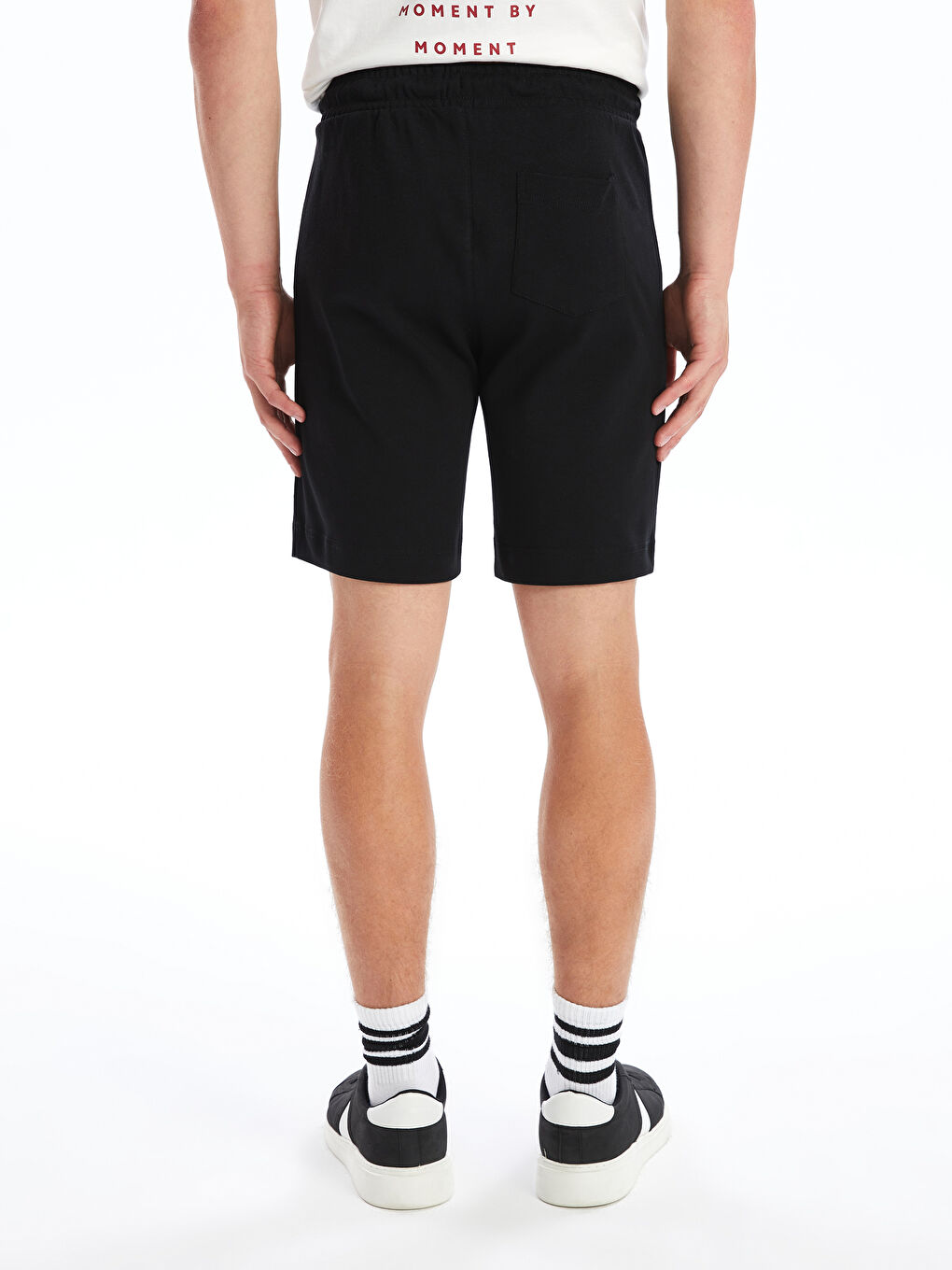 شورتات للرجال بقصة عادية وخصر مطاطي-3