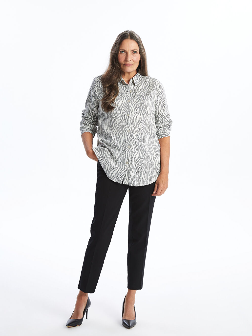 Patterned Women's Shirt-1