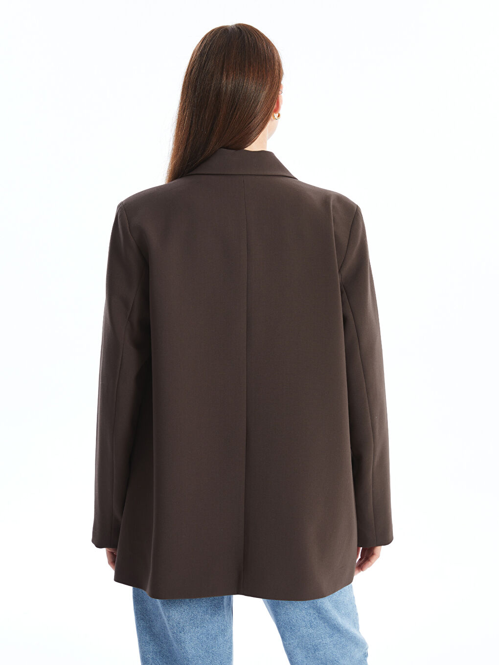 LCWAIKIKI Classic Plain Long Sleeve Women's Blazer Jacket -W4HF33Z8-HDS