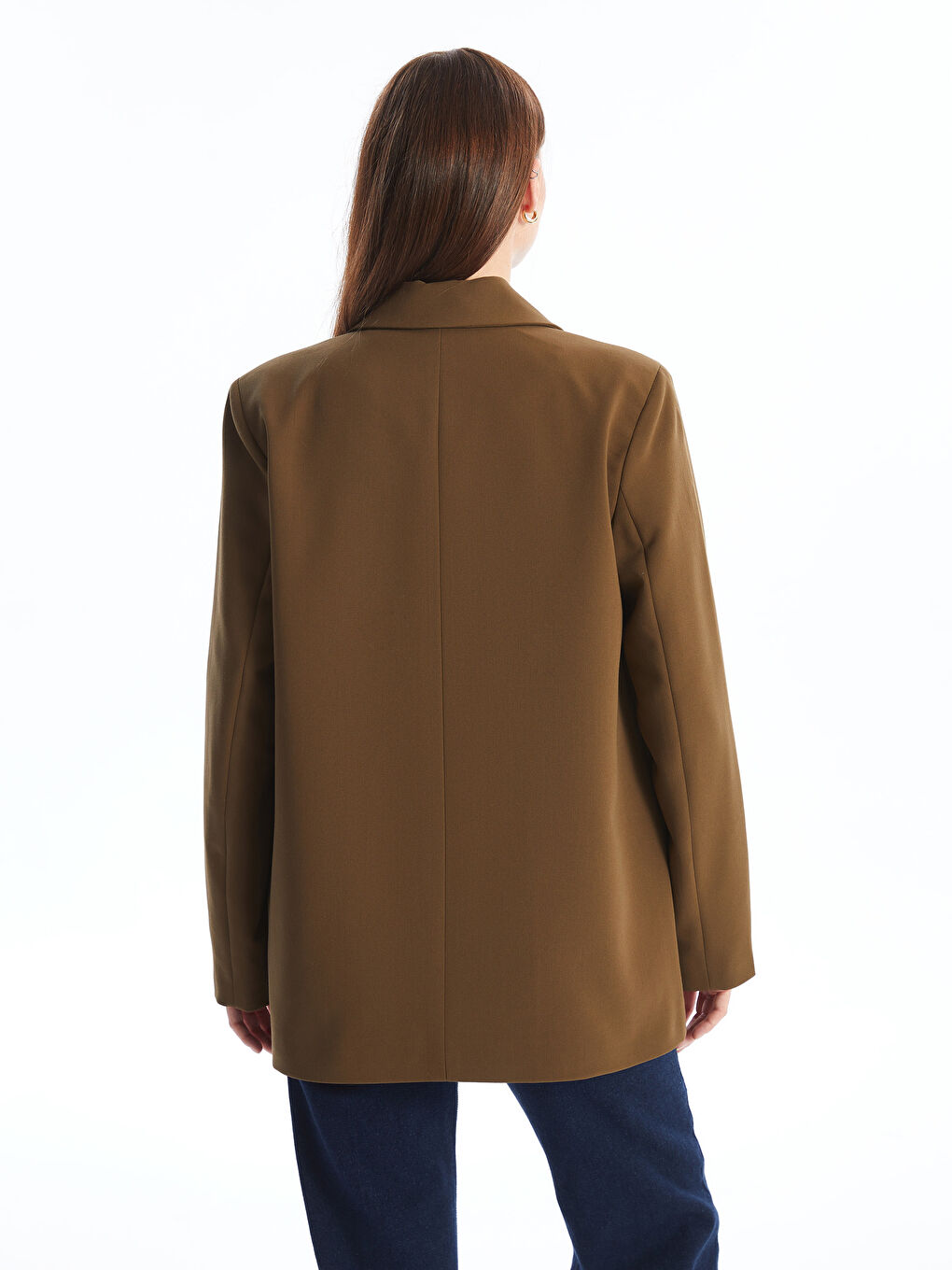 LCWAIKIKI Classic Plain Long Sleeve Women's Blazer Jacket -W4HF33Z8-HEE