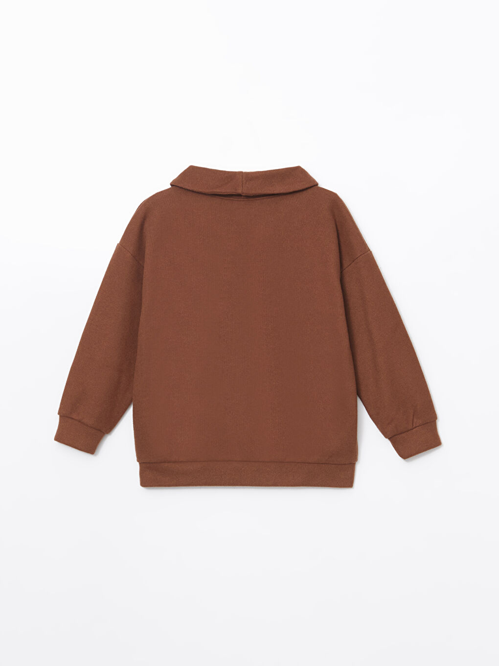 LCW Kids Kahverengi V Yaka Erkek Çocuk Sweatshirt - 1