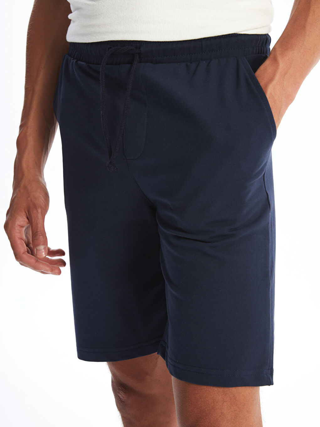 Regular Fit Men's Shorts with Elastic Waist-2