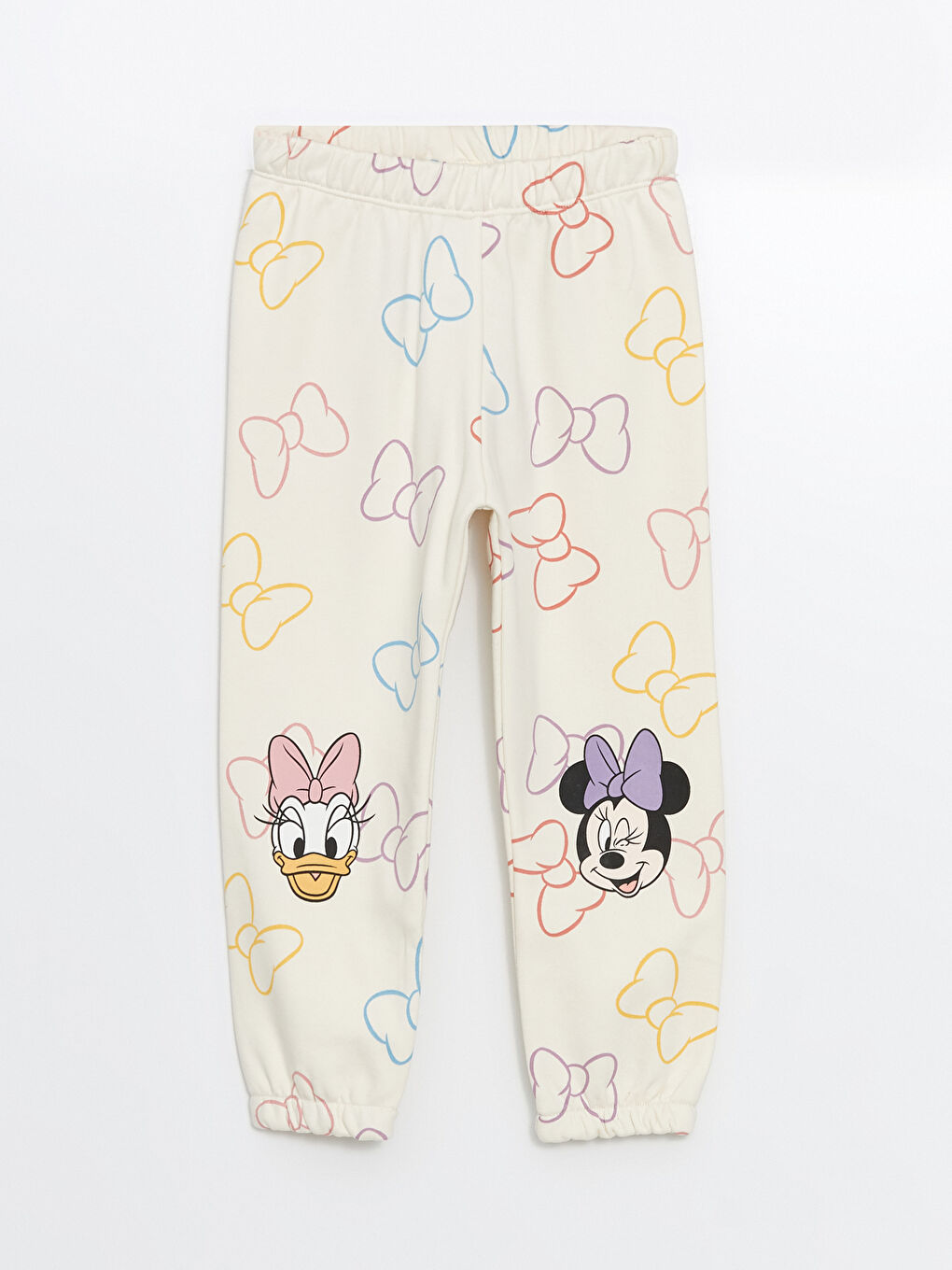 ელასტიური წელი მინნი მაუსის ნაბეჭდი გოგონას სპორტული შარვალი