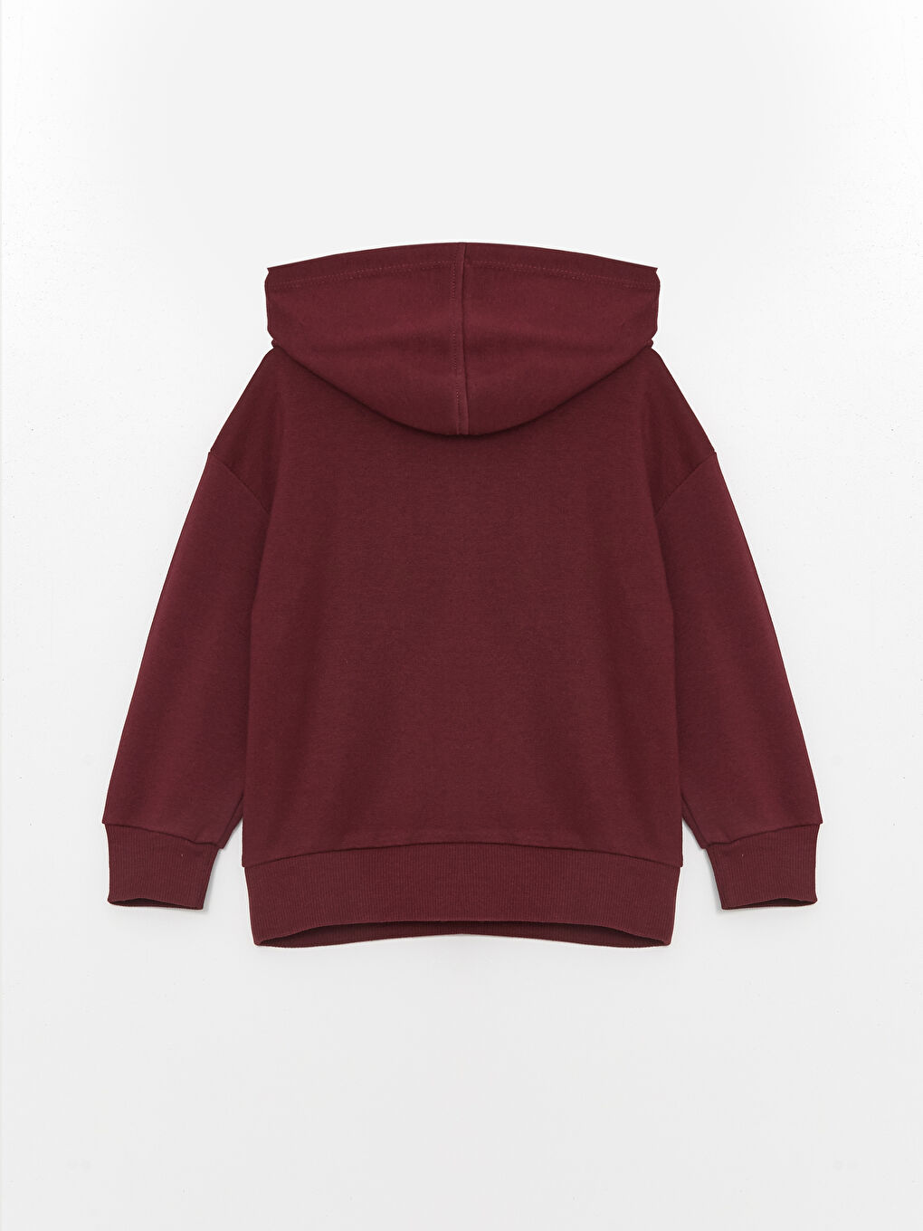 LCW Kids Bordo Kapüşonlu Baskılı Uzun Kollu Kız Çocuk Sweatshirt - 1