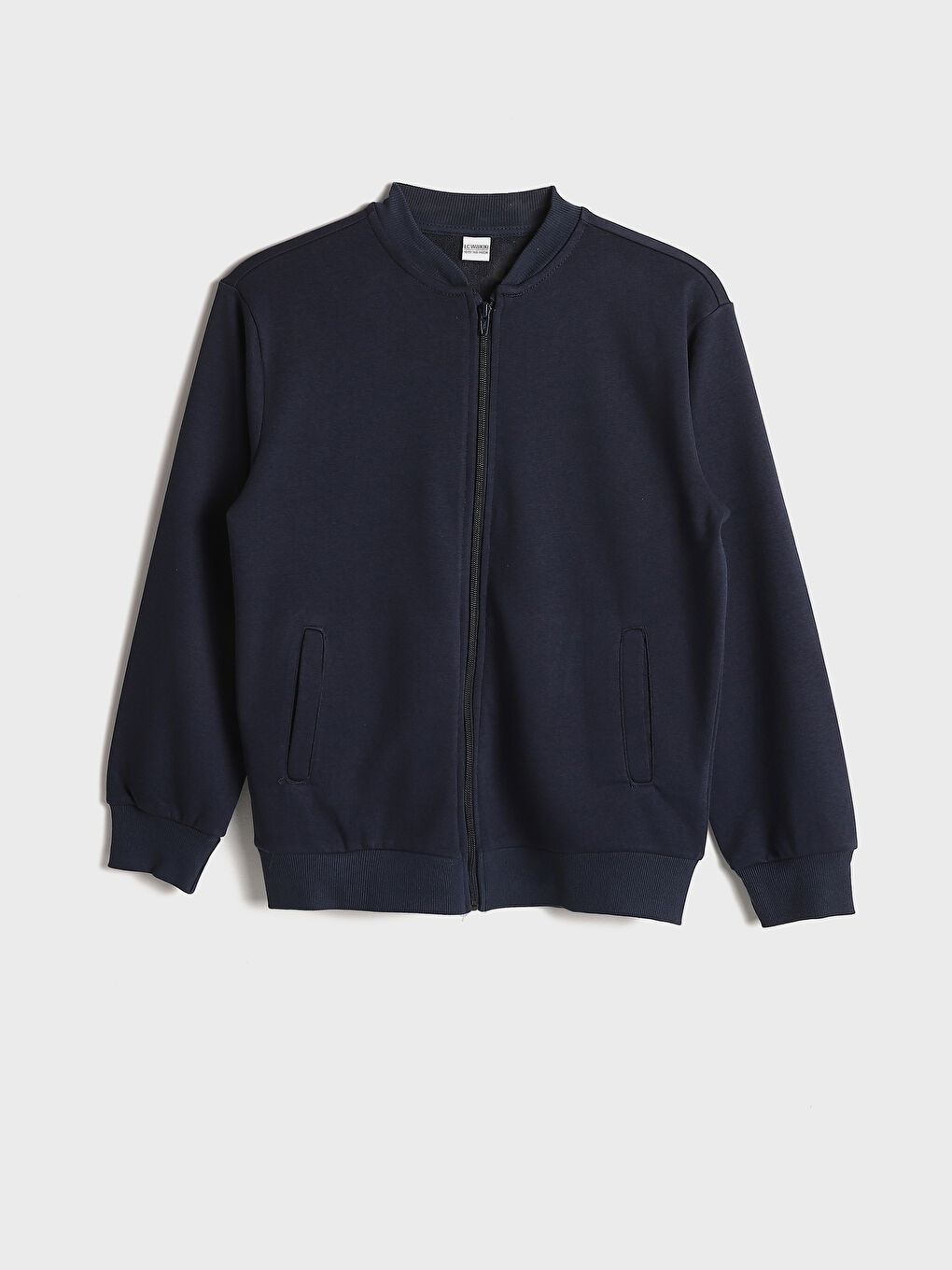 College Collar Basic Long Sleeve Boys' Zippered Sweatshirt -W4HG04Z4-HRC