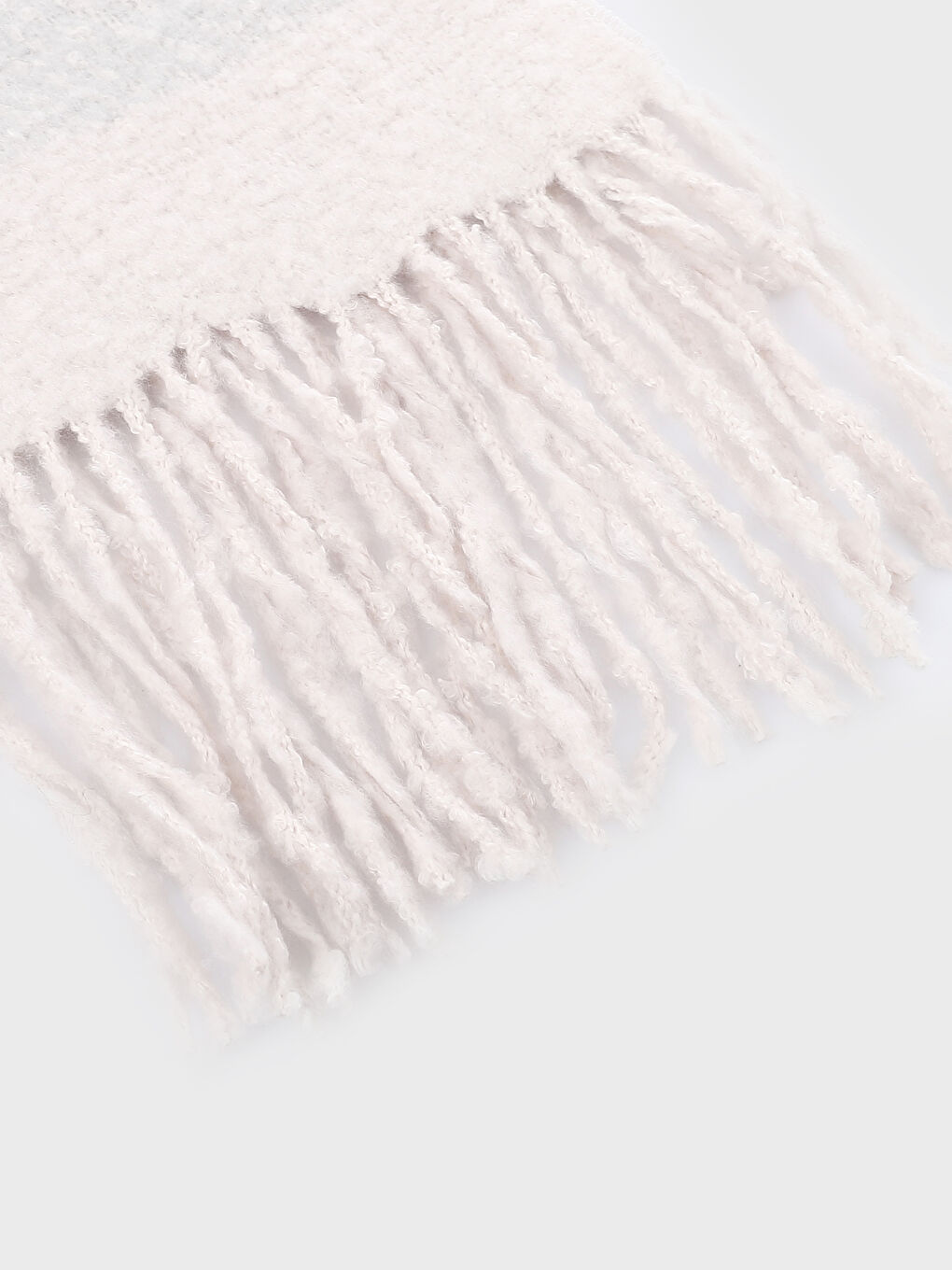 LCW ACCESSORIES سكارف بلوك الألوان بشراشيب للسيدات -W4HG15Z8-LGL