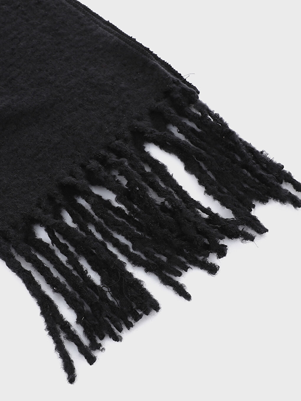 Plain Tasseled Women's Scarf-1