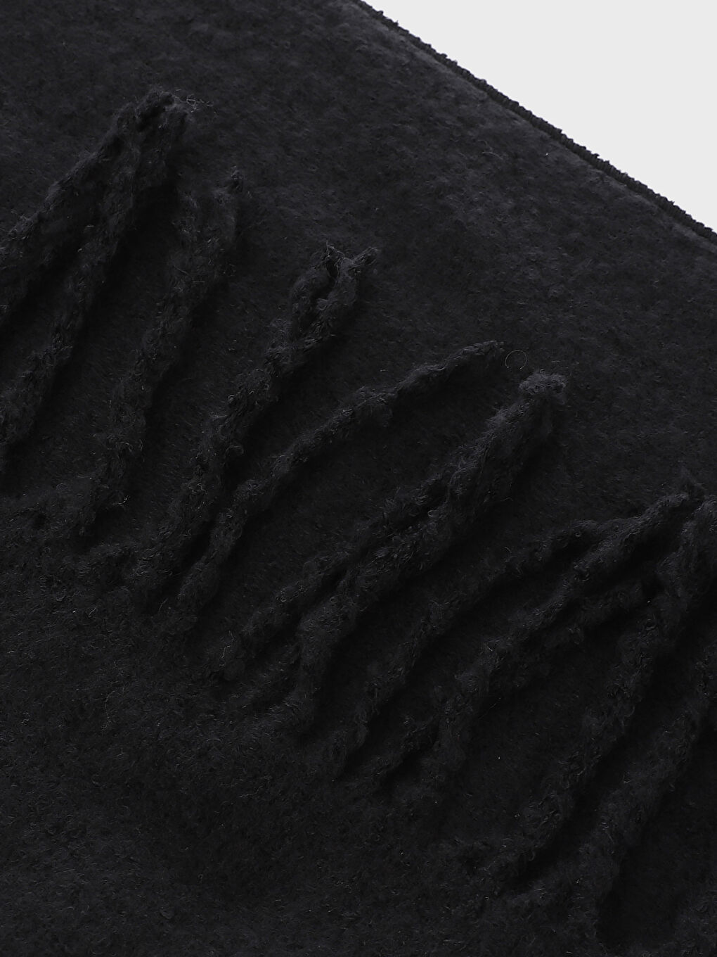 Plain Tasseled Women's Scarf-2