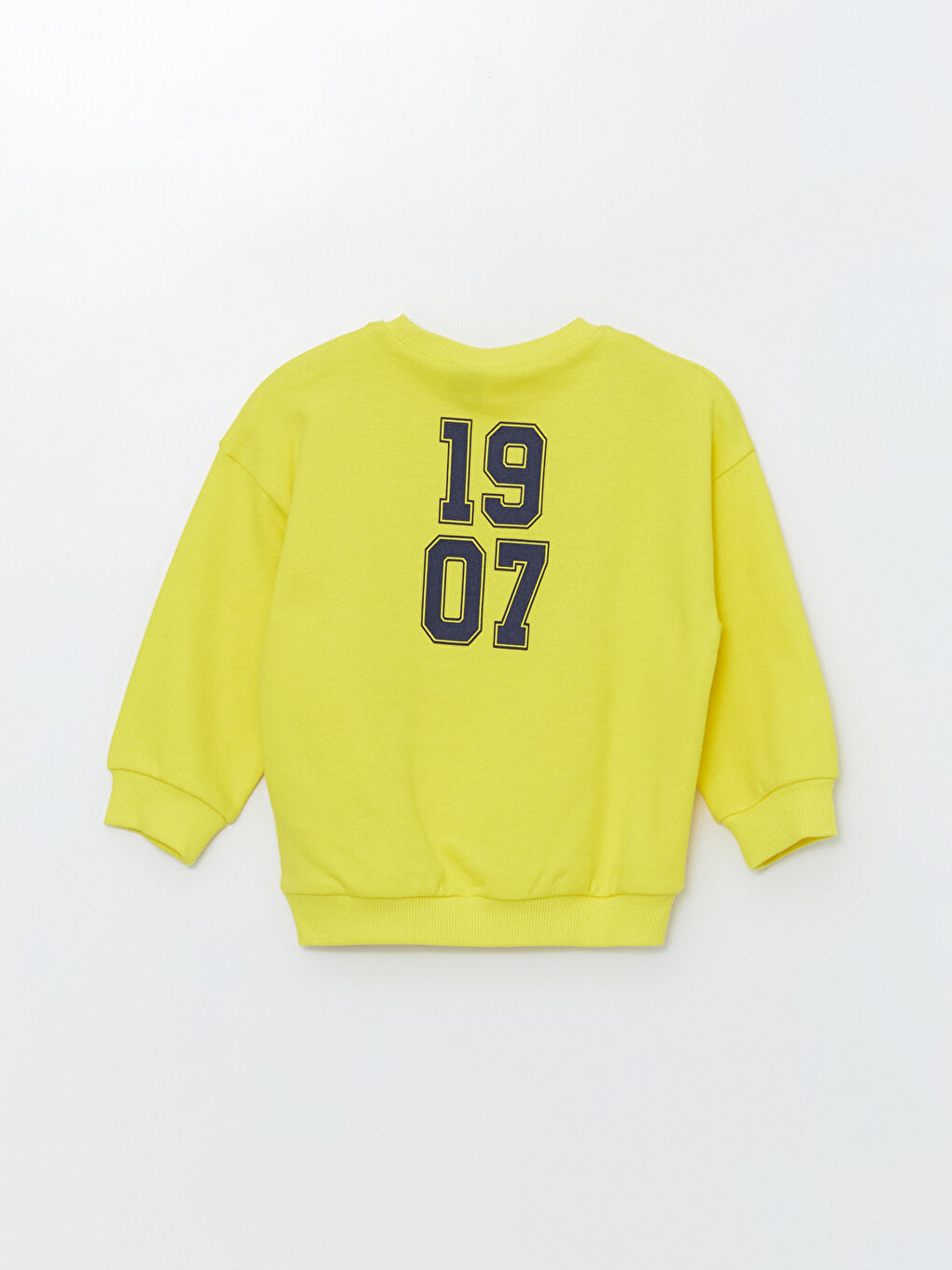 LCW Kids Sarı Bisiklet Yaka Uzun Kollu Fenerbahçe Baskılı Erkek Çocuk Sweatshirt - 2