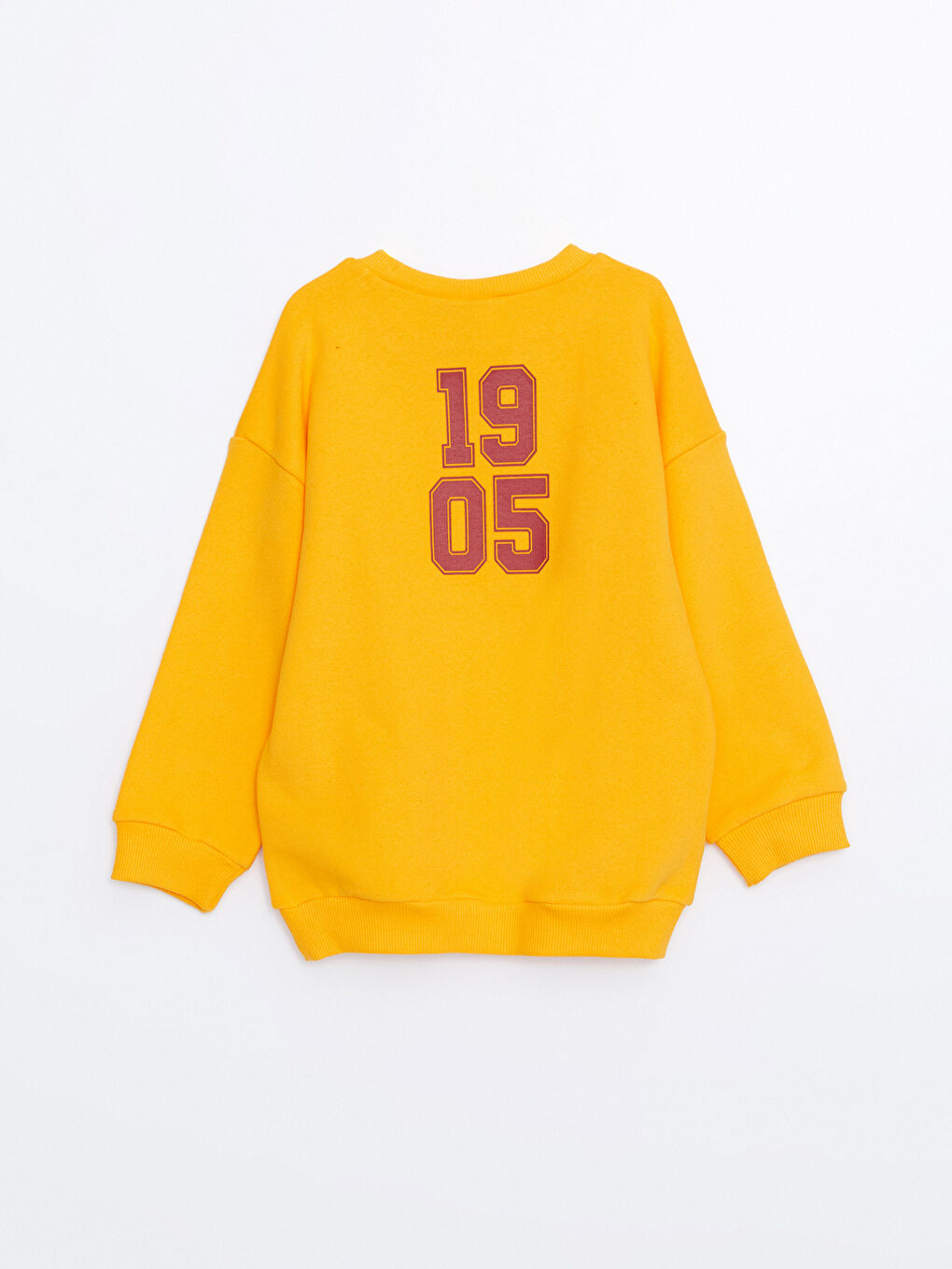 LCW Kids Parlak Sarı Bisiklet Yaka Uzun Kollu Galatasaray Baskılı Erkek Çocuk Sweatshirt - 2