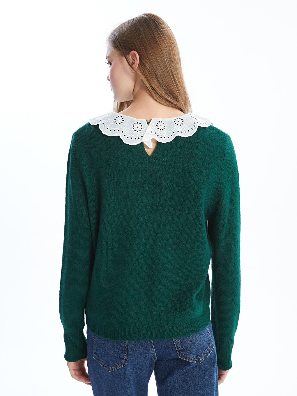 LCW Vision Peter-Pan-Kragen Strickpullover für Damen -W4HG56Z8-VK5