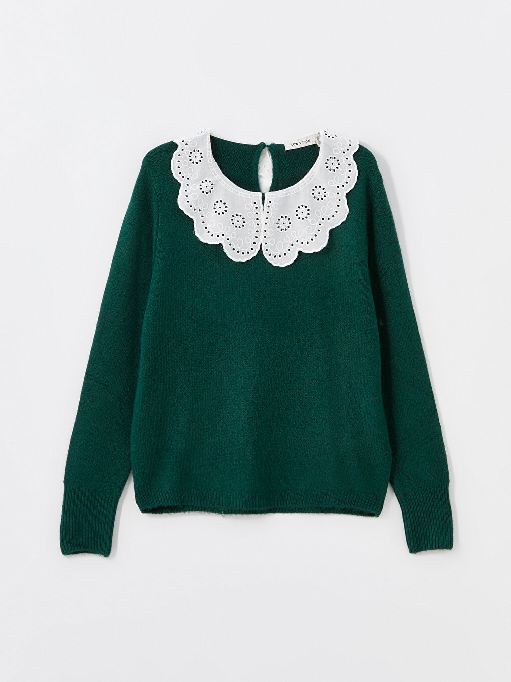 LCW Vision Peter-Pan-Kragen Strickpullover für Damen -W4HG56Z8-VK5