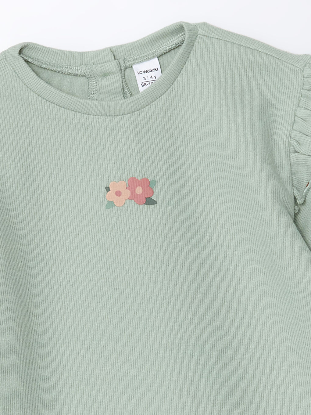 LCW Kids Sweat-Shirt Col Rond Floral pour Filles Lot de 2 -W4HG67Z1-FKS