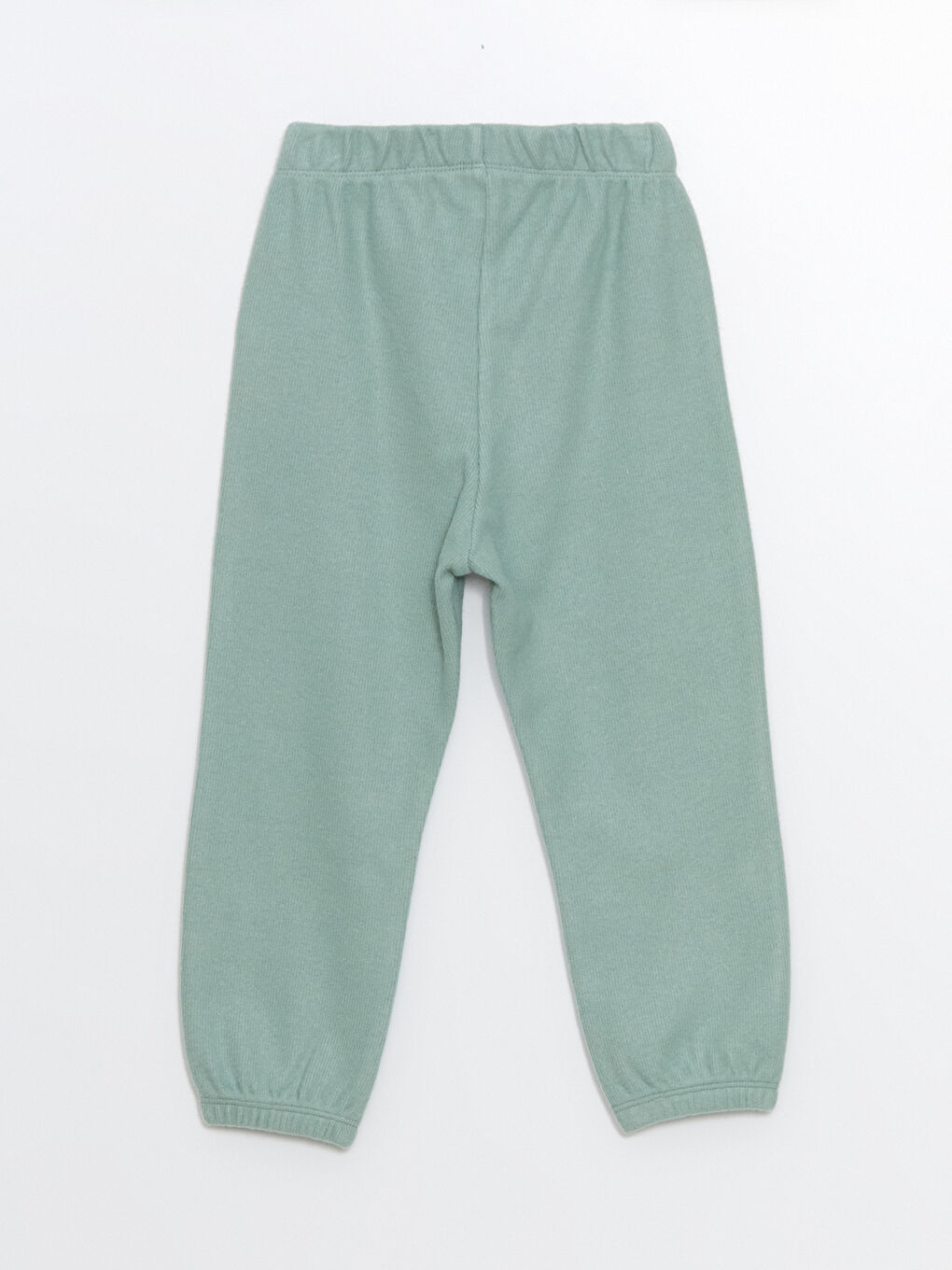 Yeşil Beli Lastikli Basic Kız Çocuk Eşofman Alt-1