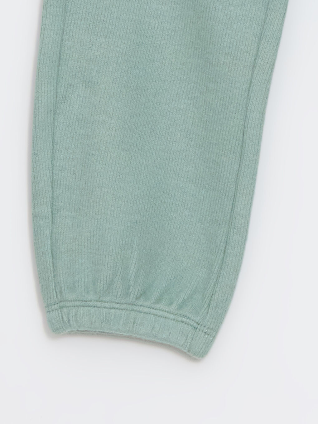 Yeşil Beli Lastikli Basic Kız Çocuk Eşofman Alt-2