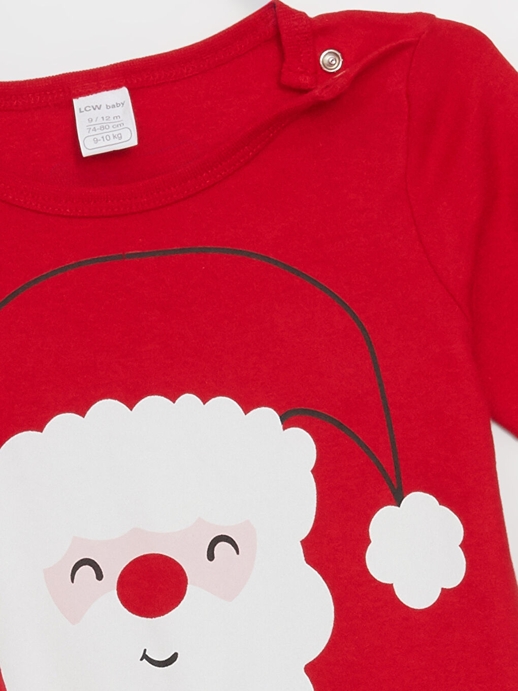 LCW baby Crew Neck Christmas Themed Baby Boys' Jumpsuit -W4HG89Z1-HC3