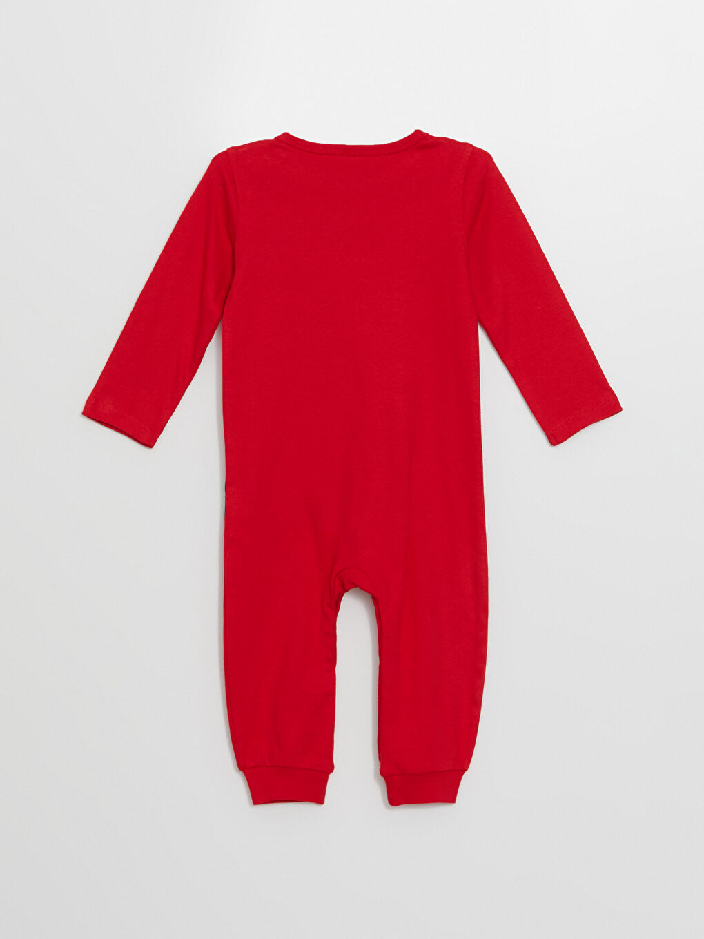 LCW baby Crew Neck Christmas Themed Baby Boys' Jumpsuit -W4HG89Z1-HC3