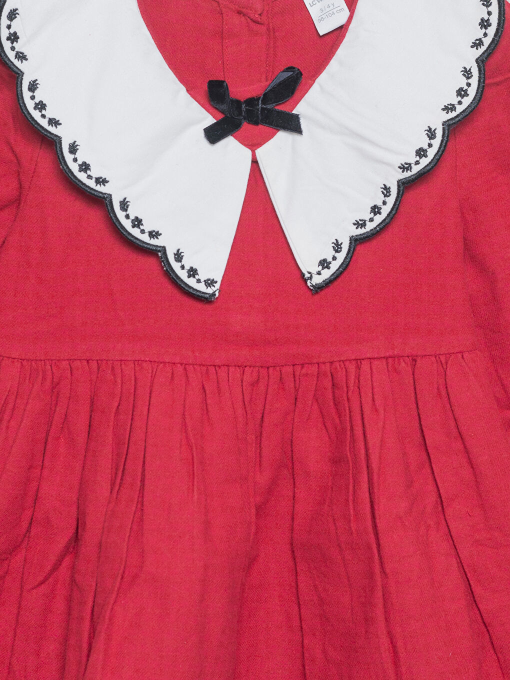 Peter Pan Collar Embroidered Baby Girls' Dress -W4HH33Z1-R3M