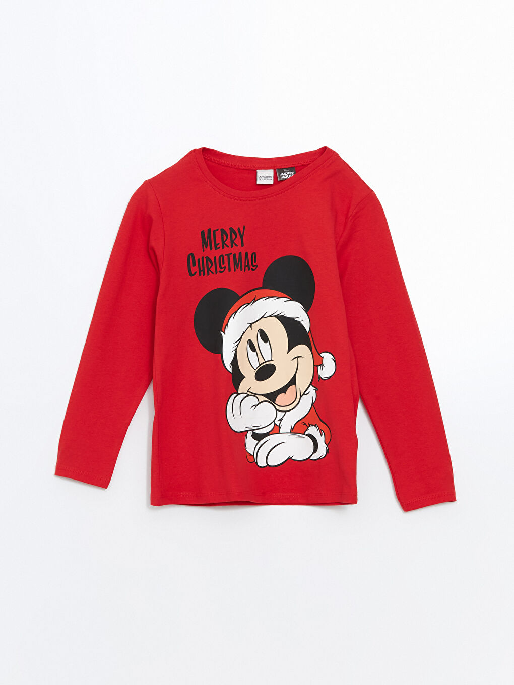 LCW Kids Crew Neck Mickey Mouse Printed Boys' Pyjama Set -W4HH40Z4-HNK