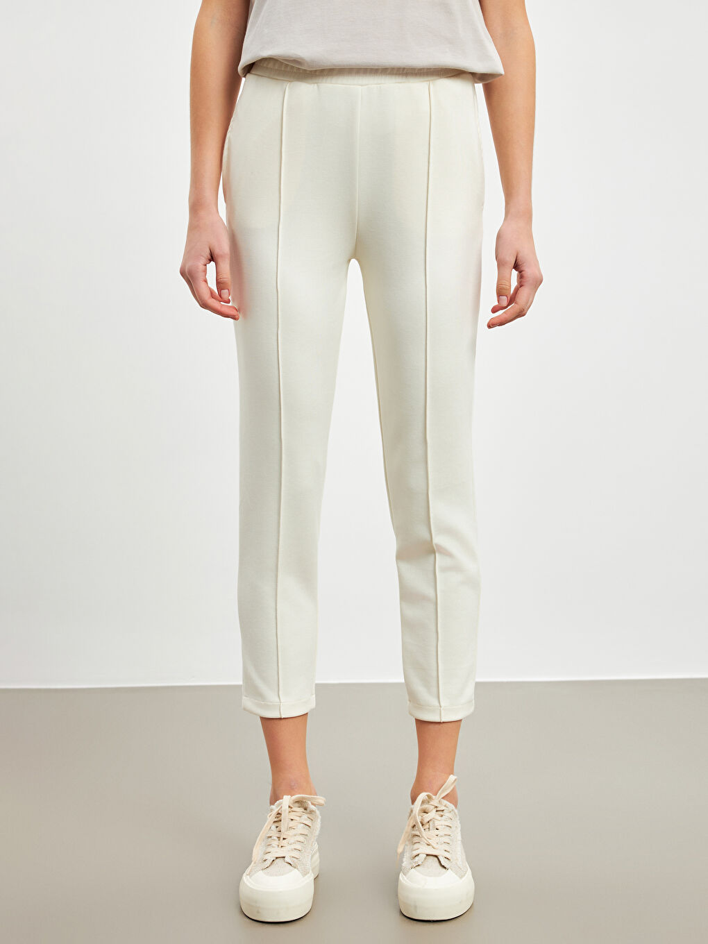 Women's Sweatpants with Elastic Waist -W4HH64Z8-FEW