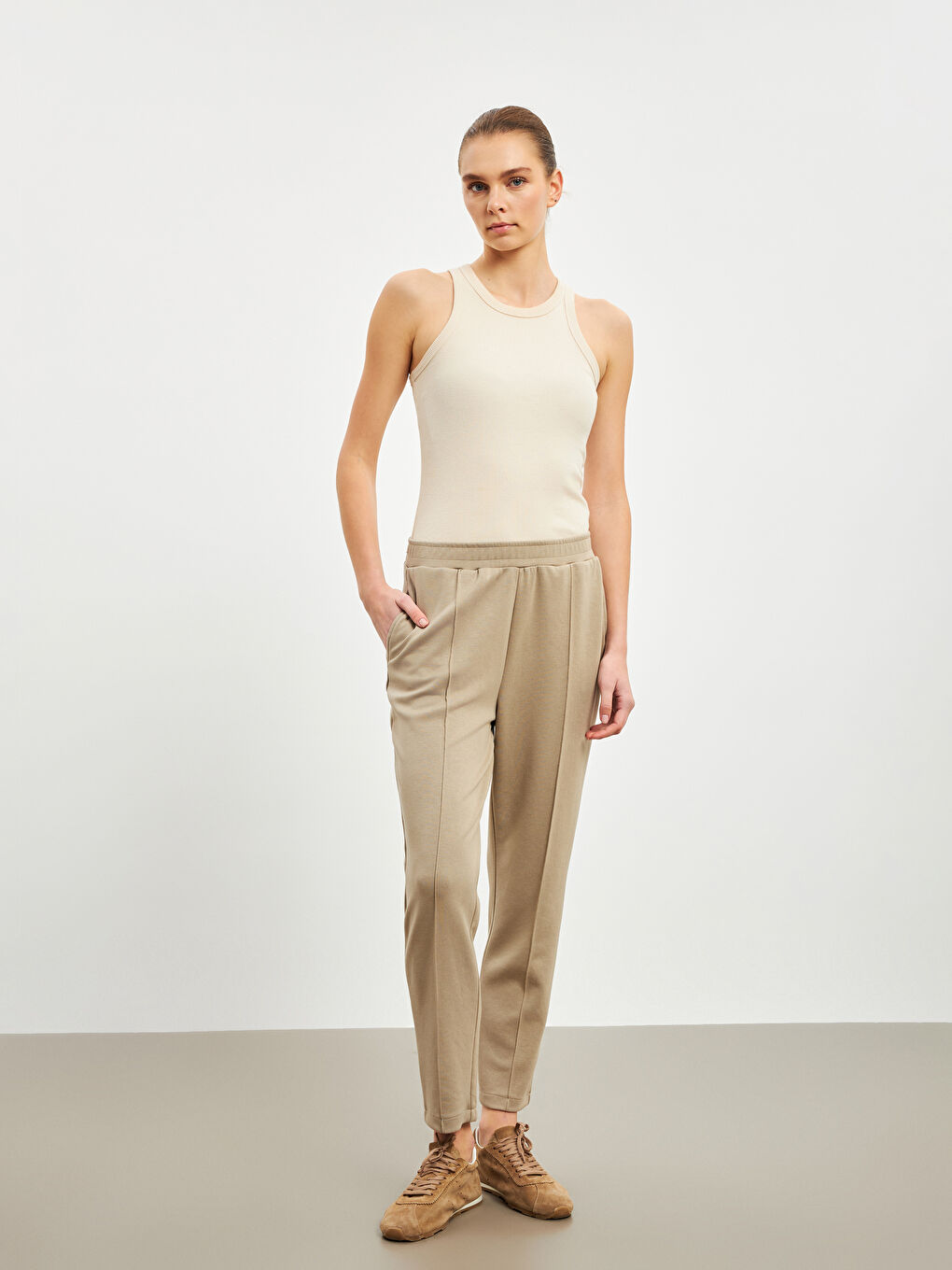 Women's Sweatpants with Elastic Waist -W4HH64Z8-GXJ