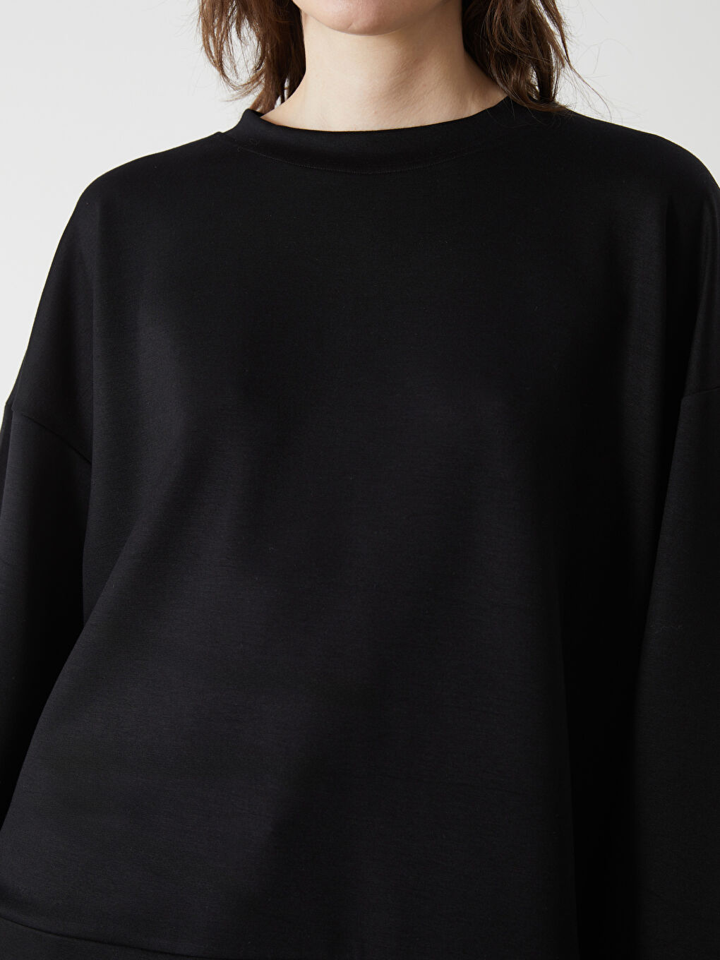 Crew Neck Oversize Women's Sweatshirt-2