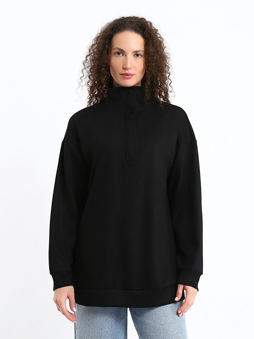 Funnel Neck Women's Sweatshirt