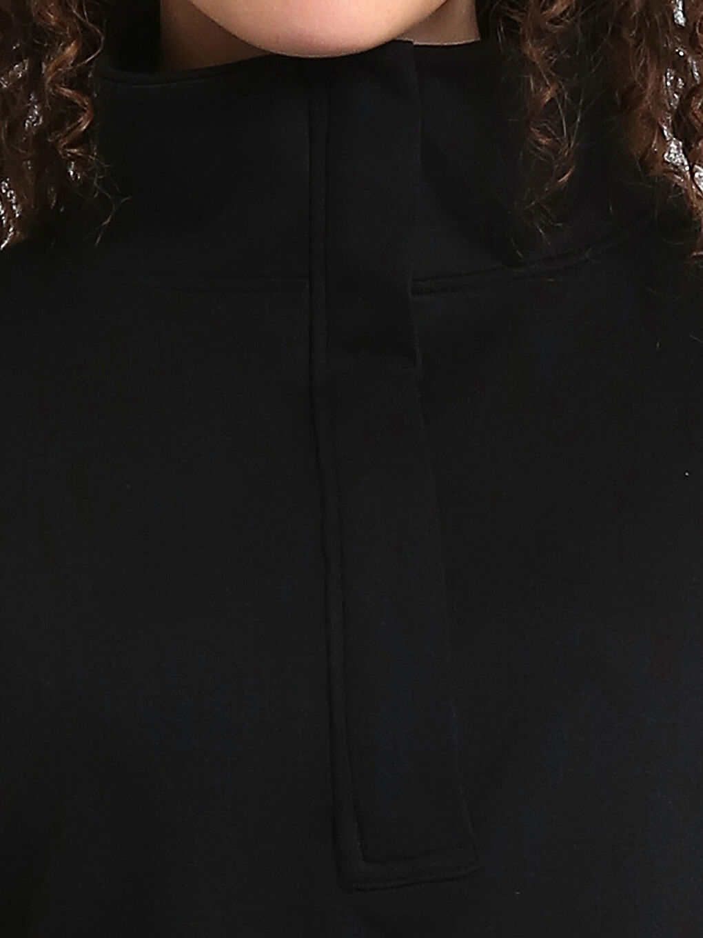 Funnel Neck Women's Sweatshirt-2