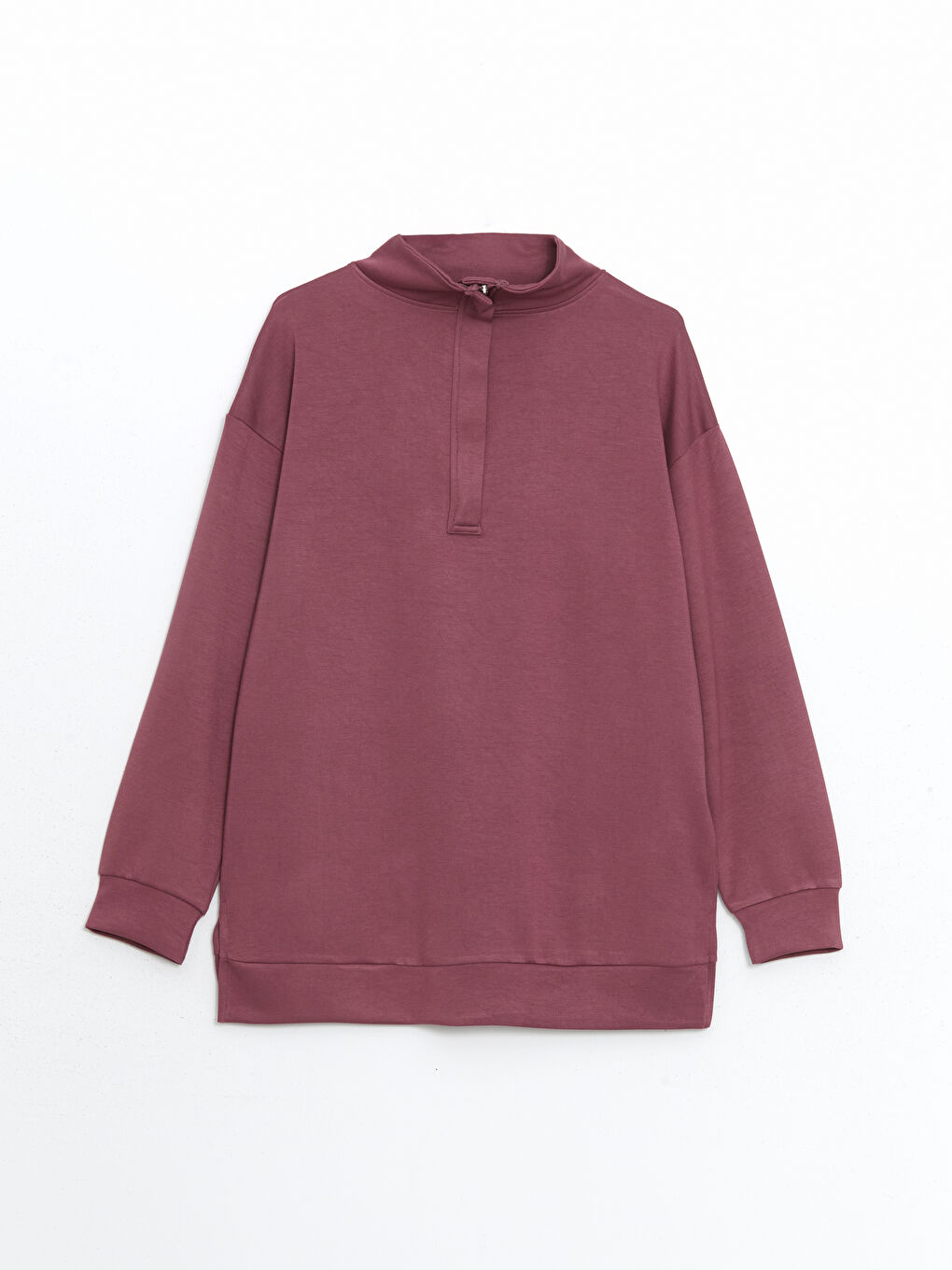 Sweatshirt à Col Cheminée pour Femmes-4