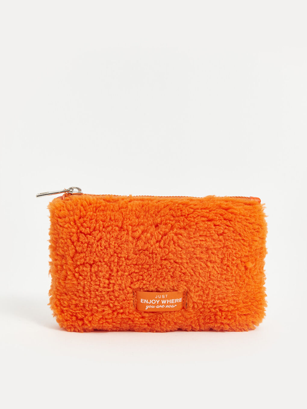 Turuncu Pelüş Kadın Cüzdan