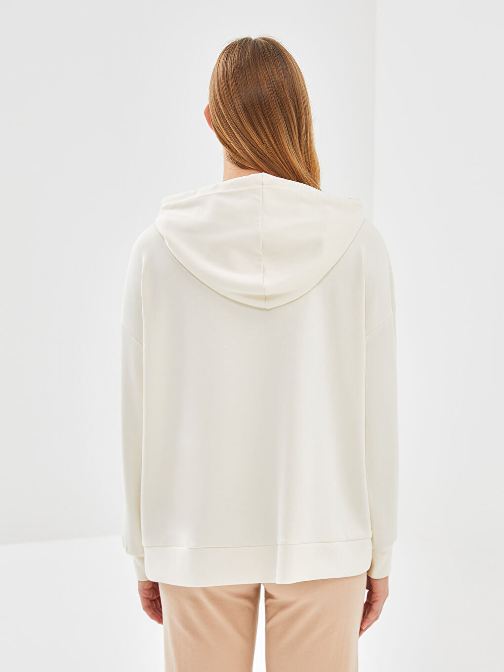 Plain Oversize Women's Hoodie-3