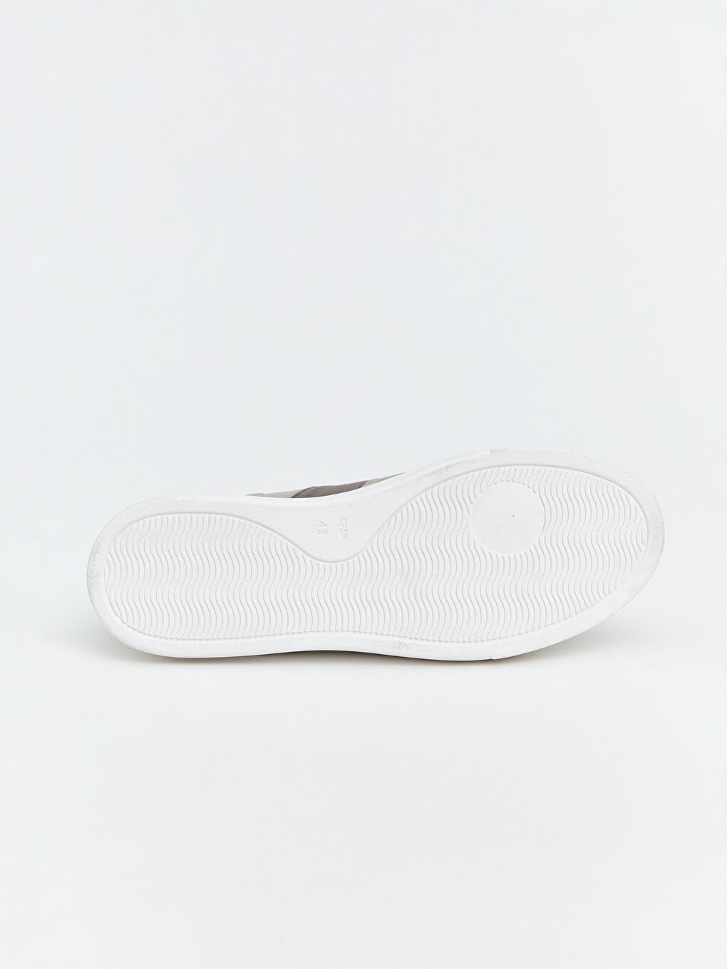 Gri Deri Görünümlü Erkek Spor Ayakkabı-3