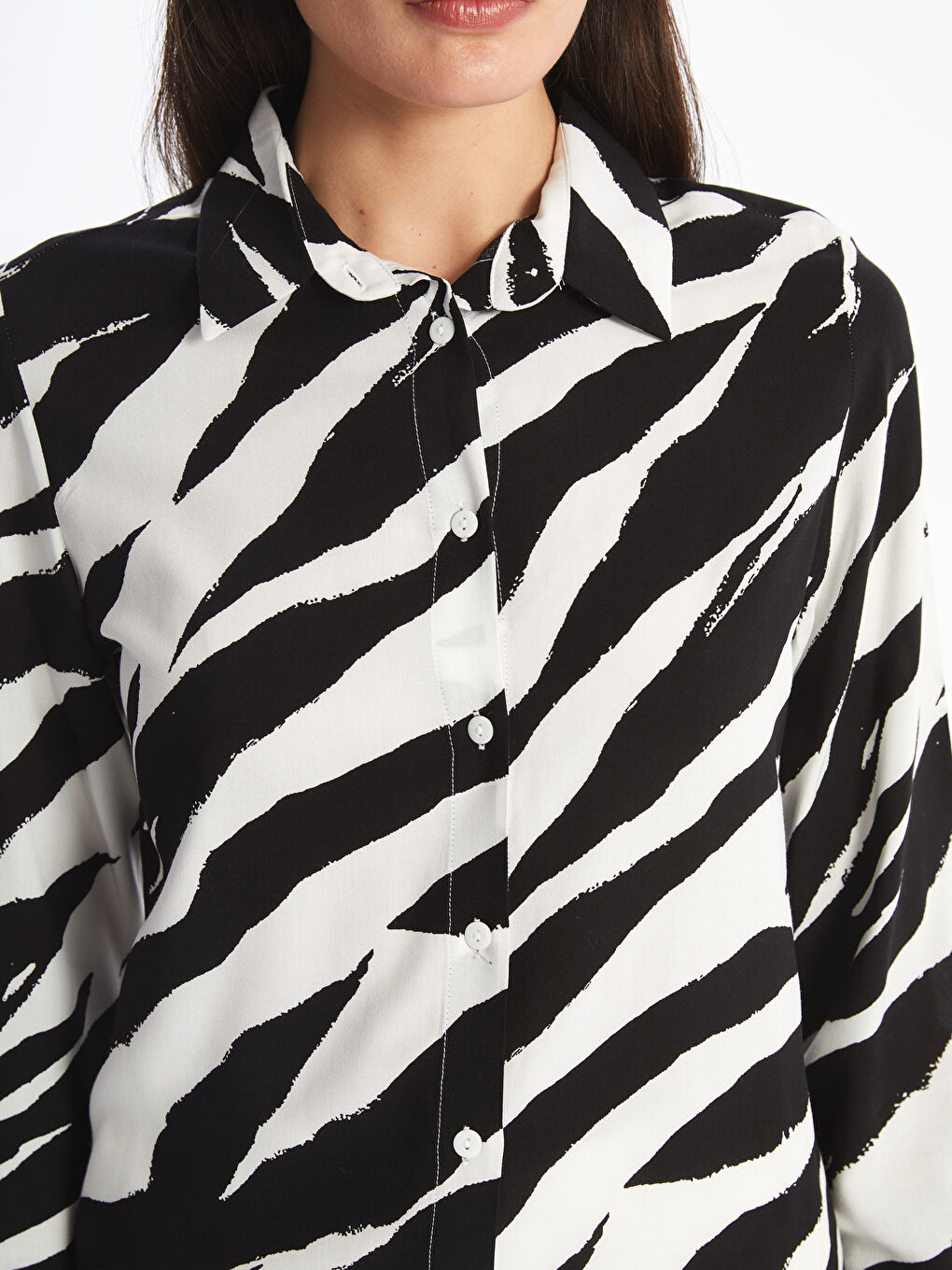 Patterned Women's Shirt Tunic-2