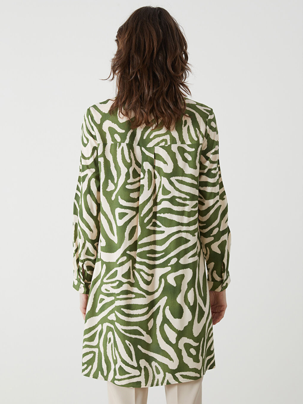 Patterned Women's Shirt Tunic-3