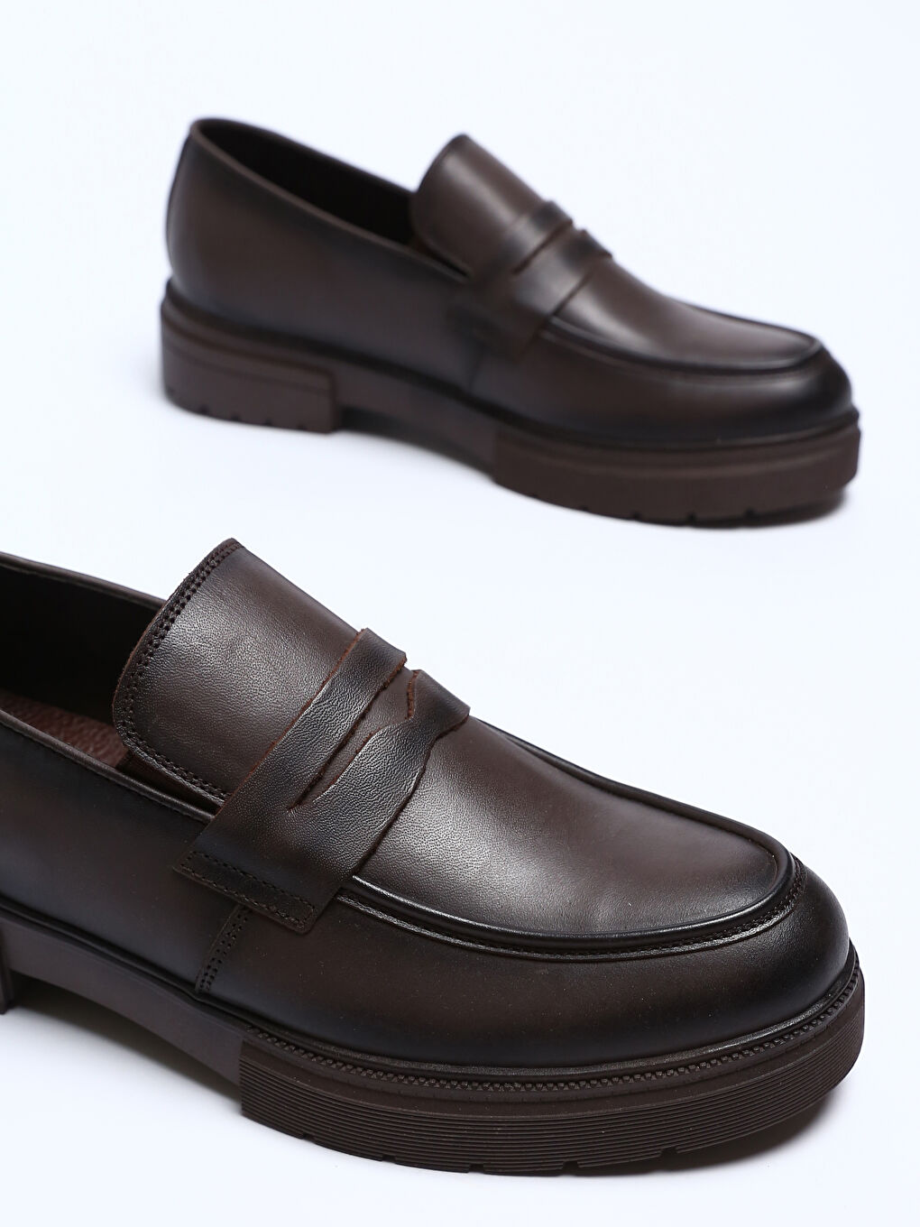 Faux Leather Men's Classic Shoes-2