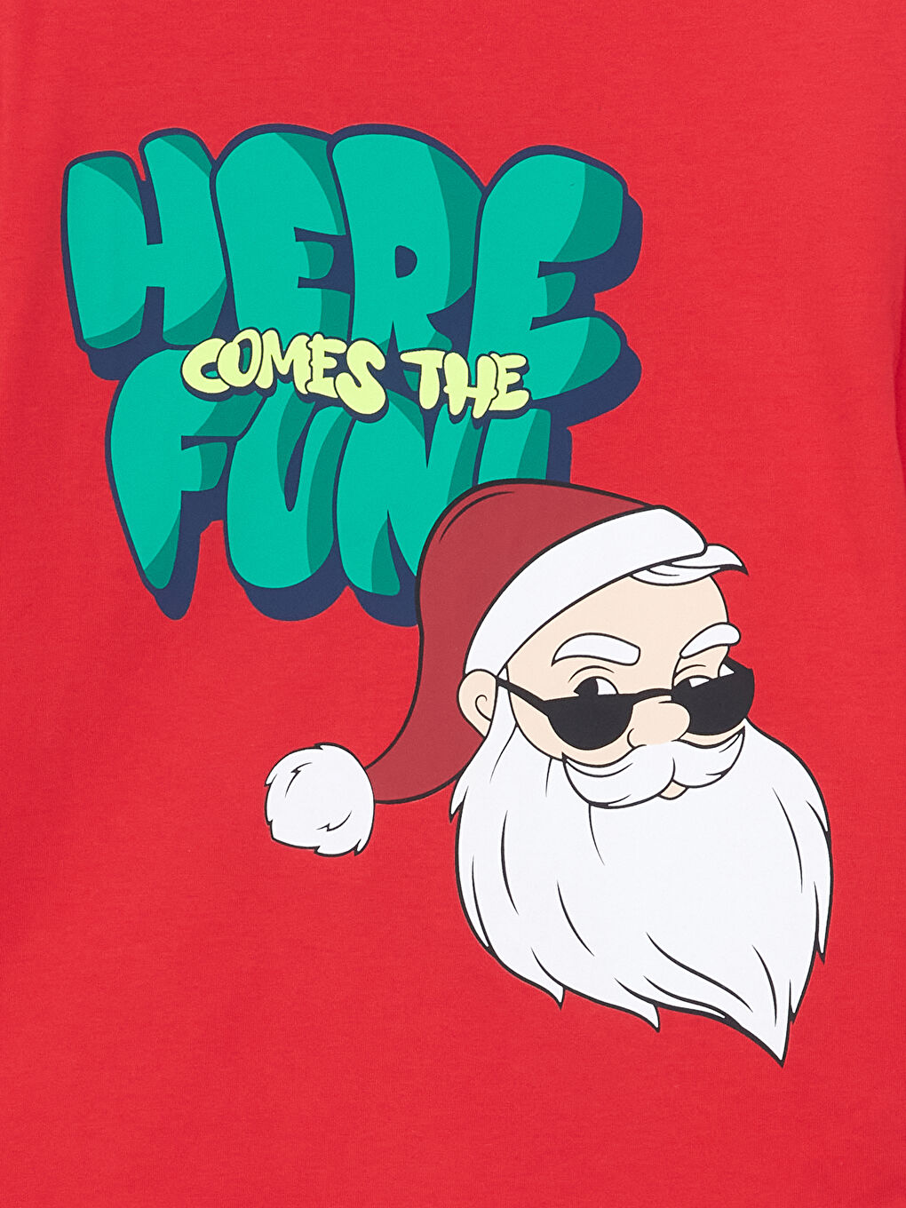 Crew Neck Christmas Themed Boys' Pyjama Set -W4HJ53Z4-HNK