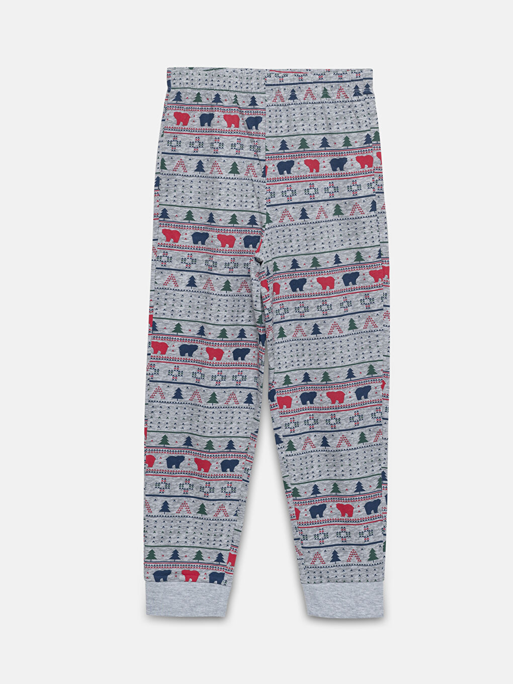 LCW Kids Crew Neck Christmas Themed Boys' Pyjama Set -W4HK99Z4-HNK