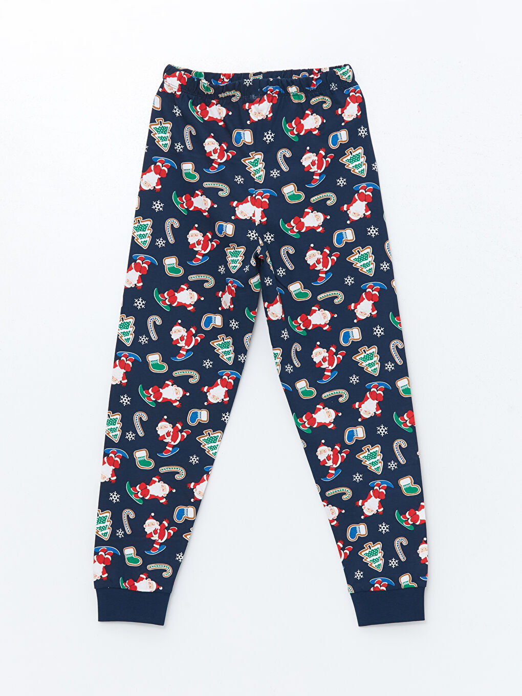 Crew Neck Christmas Themed Boys' Pyjama Set -W4HL02Z4-JC7
