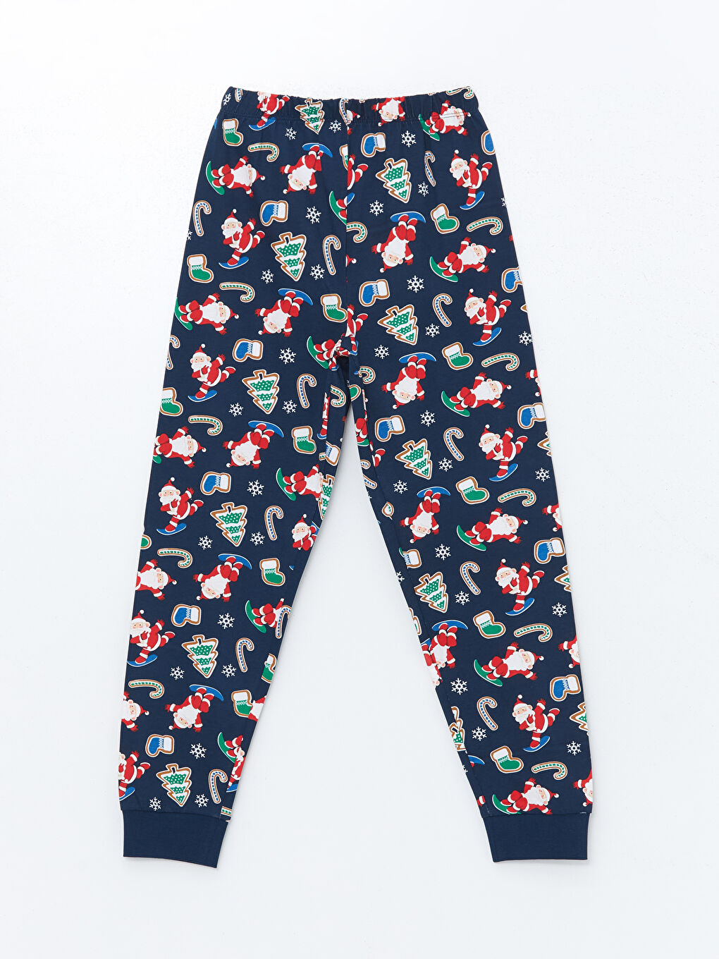 Crew Neck Christmas Themed Boys' Pyjama Set -W4HL02Z4-JC7