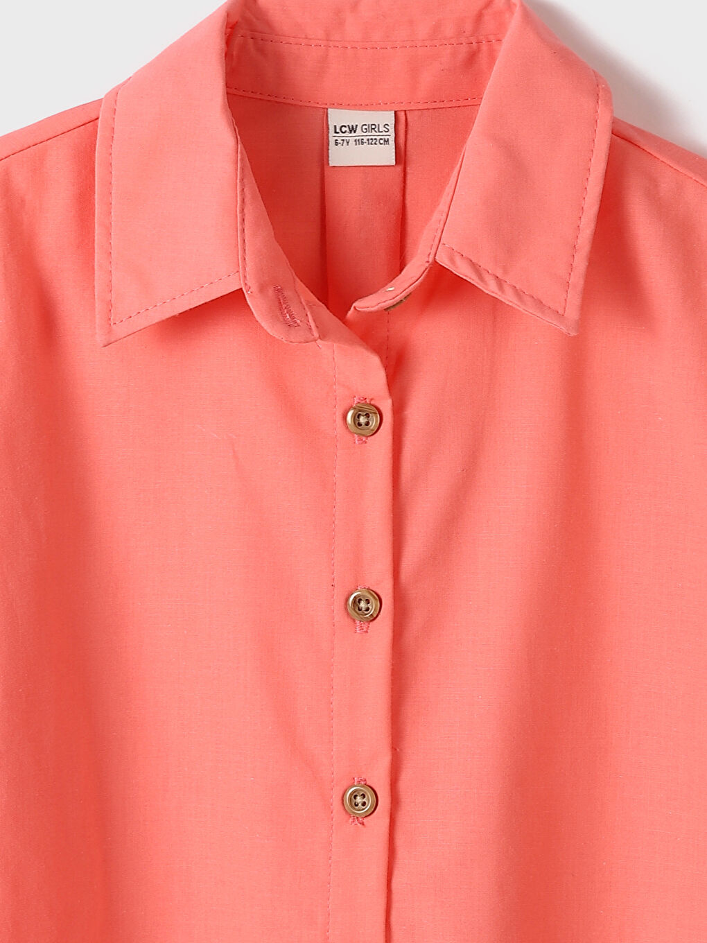 Long Sleeve Poplin Girls' Shirt-2